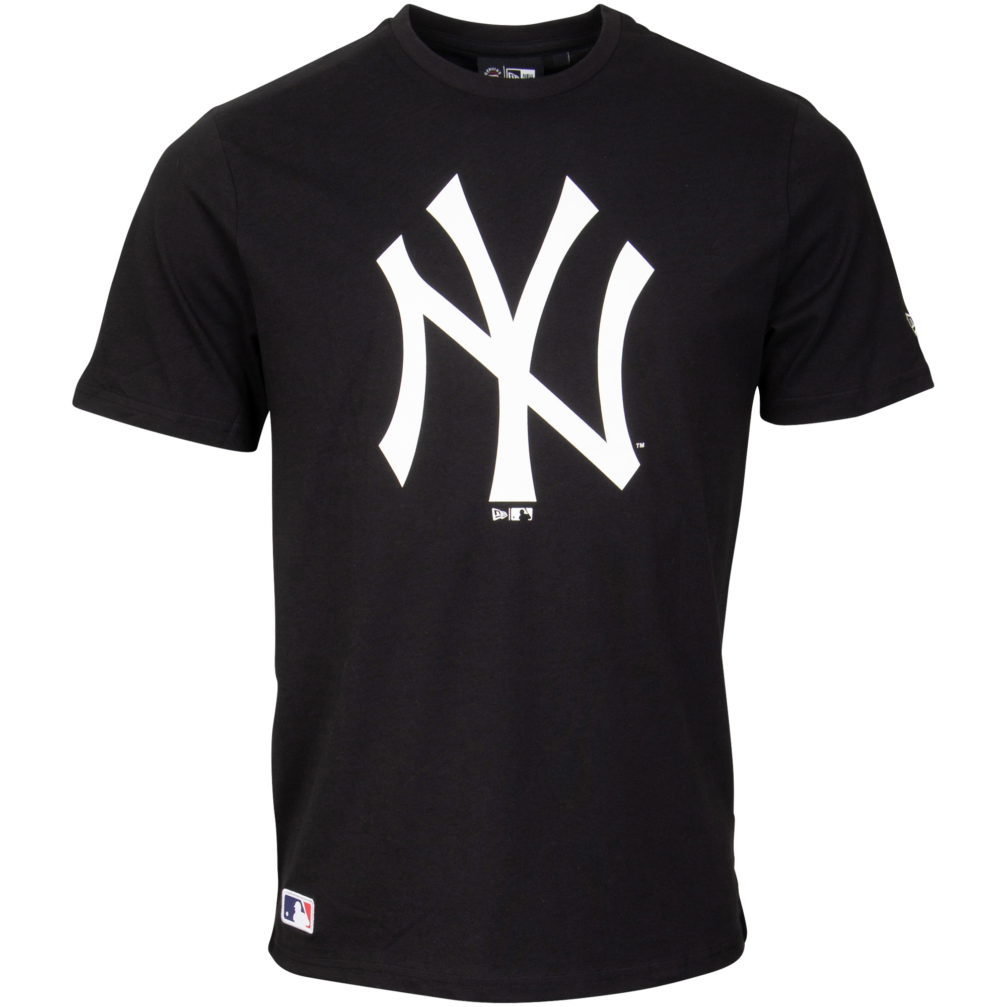 New York Yankees New Era T-Shirt NY Logo groß - schwarz