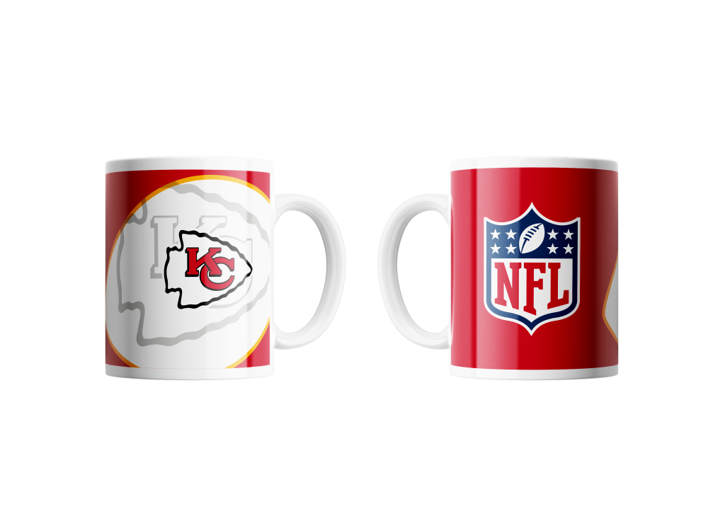 Kansas City Chief Classic Mug Shadow Logo & Shield