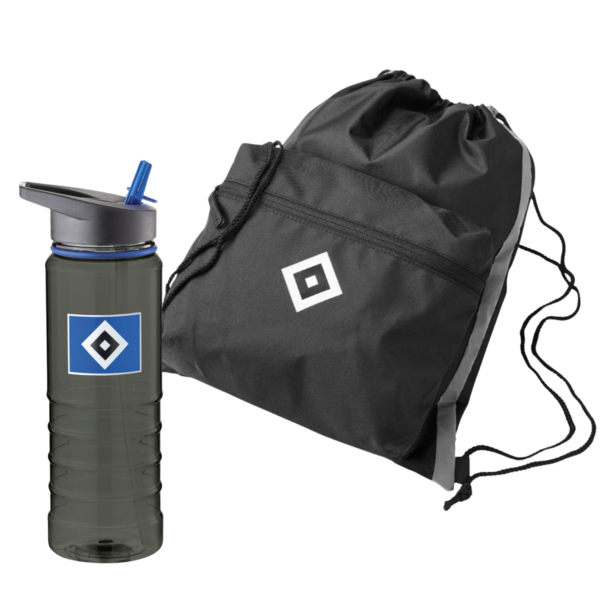 HSV Trinkflasche & Büdel "Raute Pur" Set