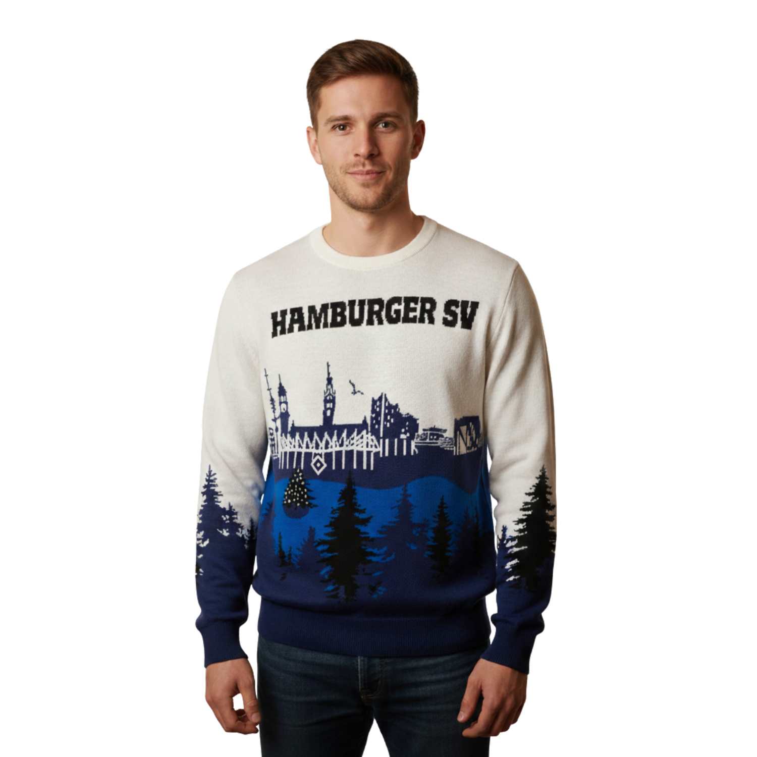 HSV Christmas Sweater "Skyline" - mehrfarbig