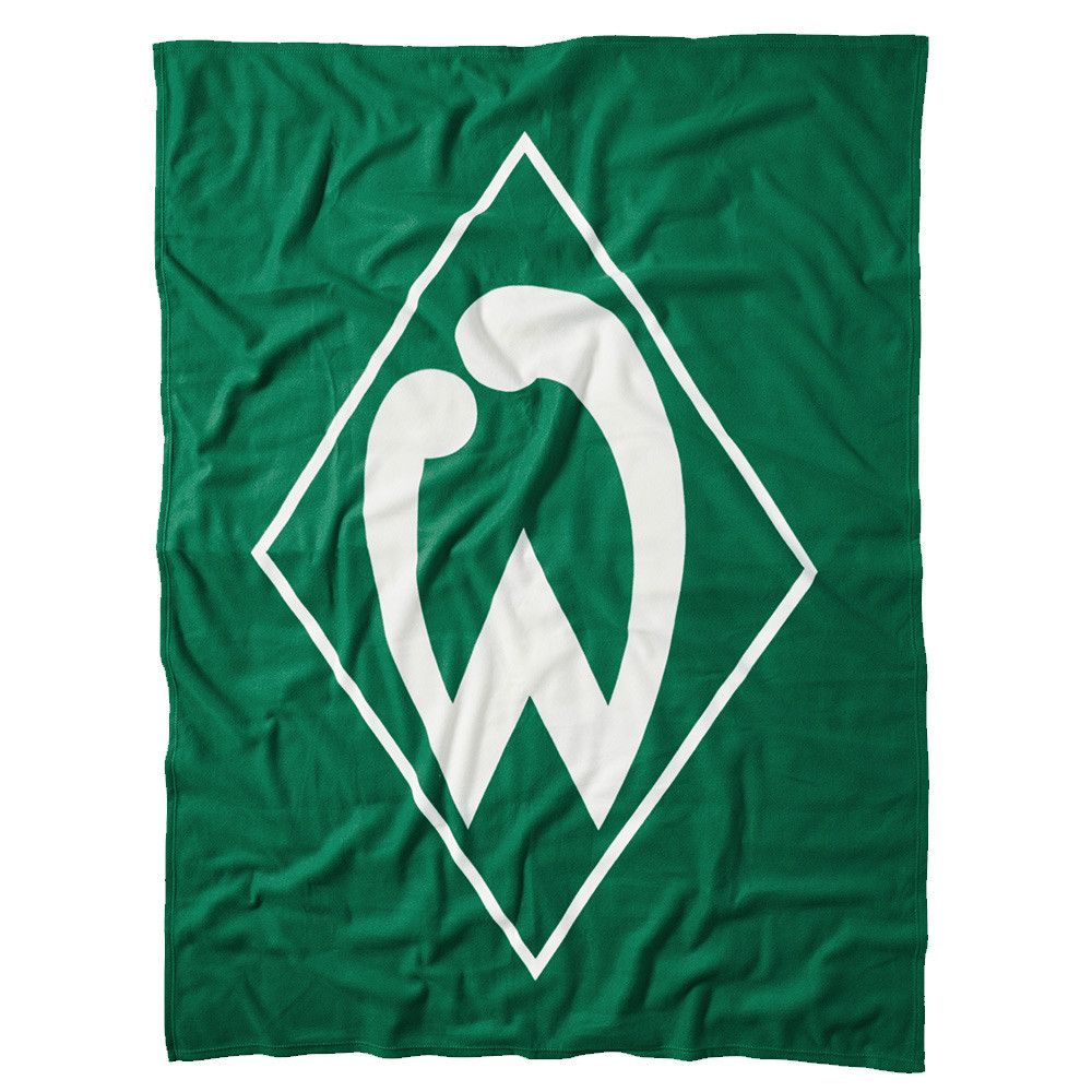 Werder Bremen Fleecedecke "Raute" - grün