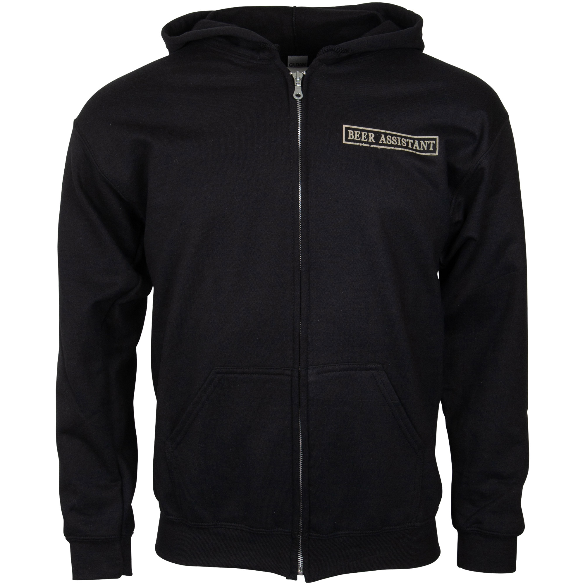 Gas Monkey Garage Kapuzensweatjacke "Big Patch" - schwarz