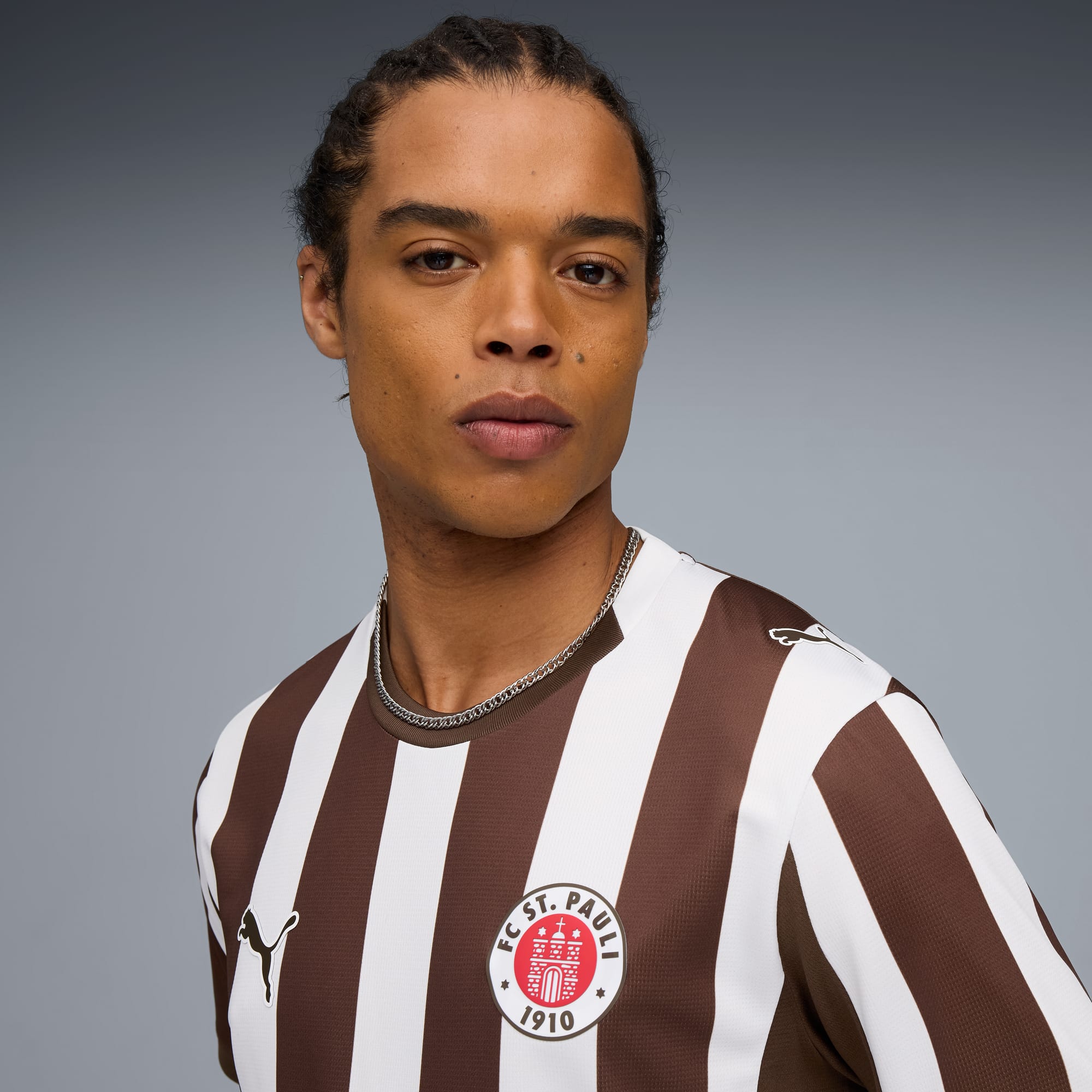 FC St. Pauli - PUMA Trikot Heim 2025/26 - braun/weiß