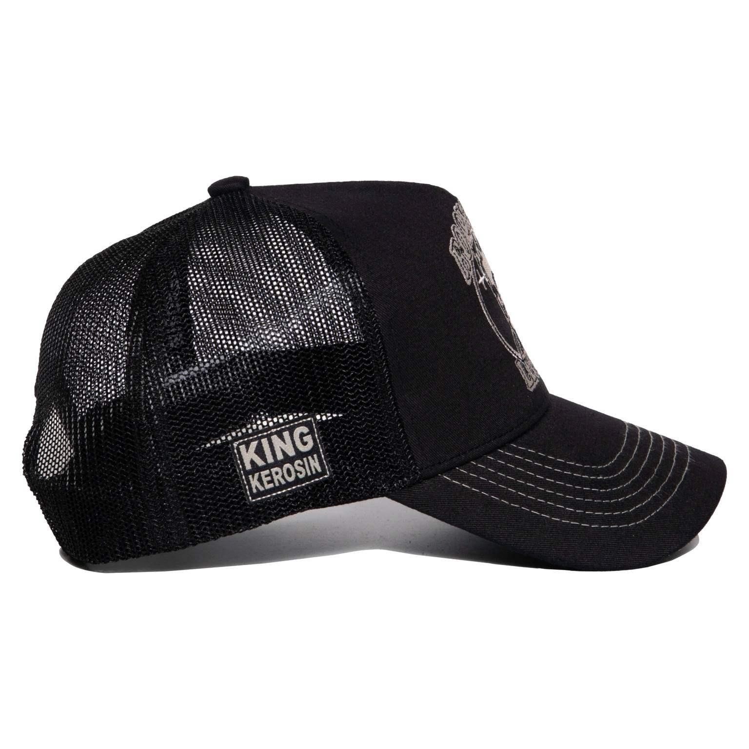 King Kerosin Trucker Cap "Rock n Roll Legend" - schwarz