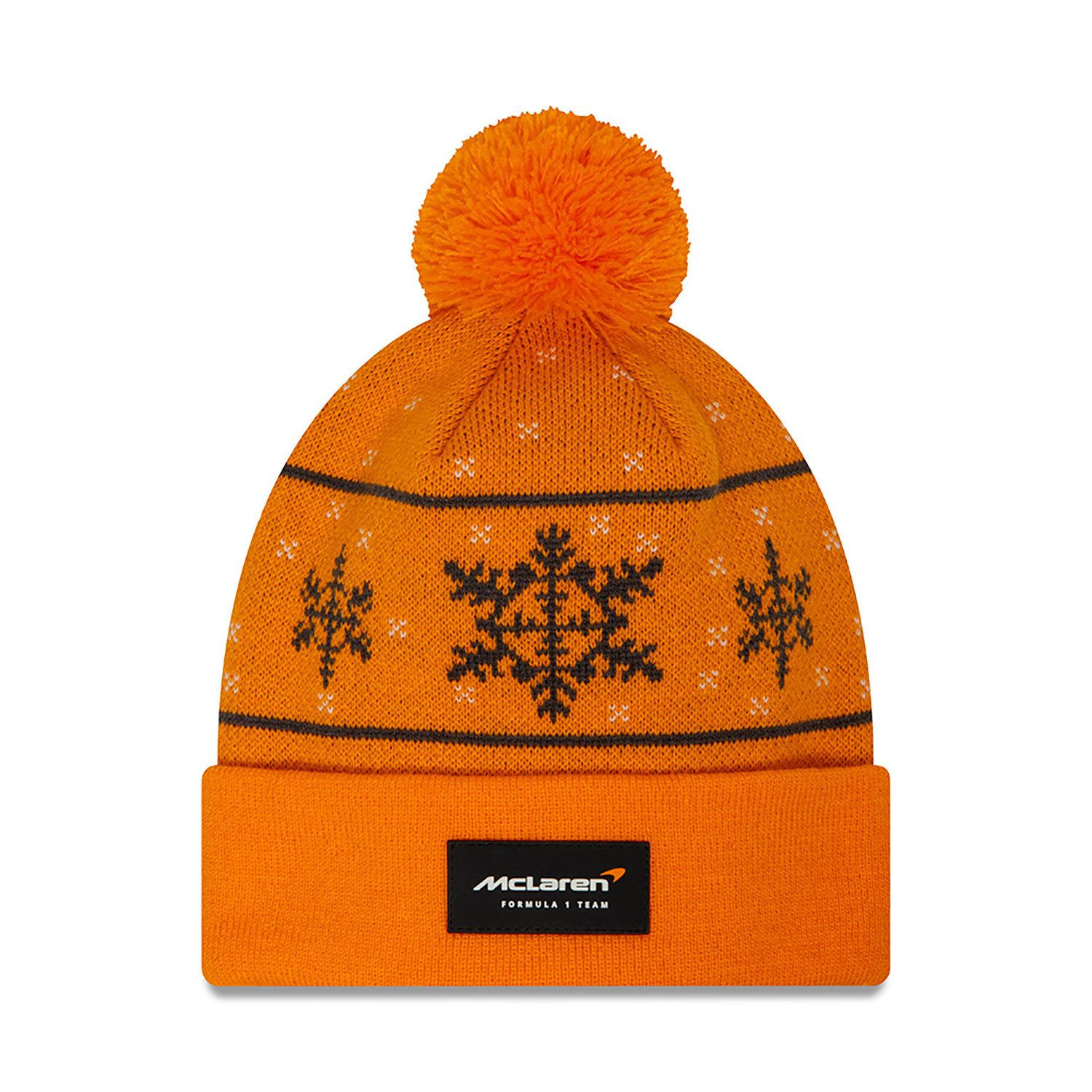 McLaren F1 New Era Pudelmütze "Schneeflocke" - orange