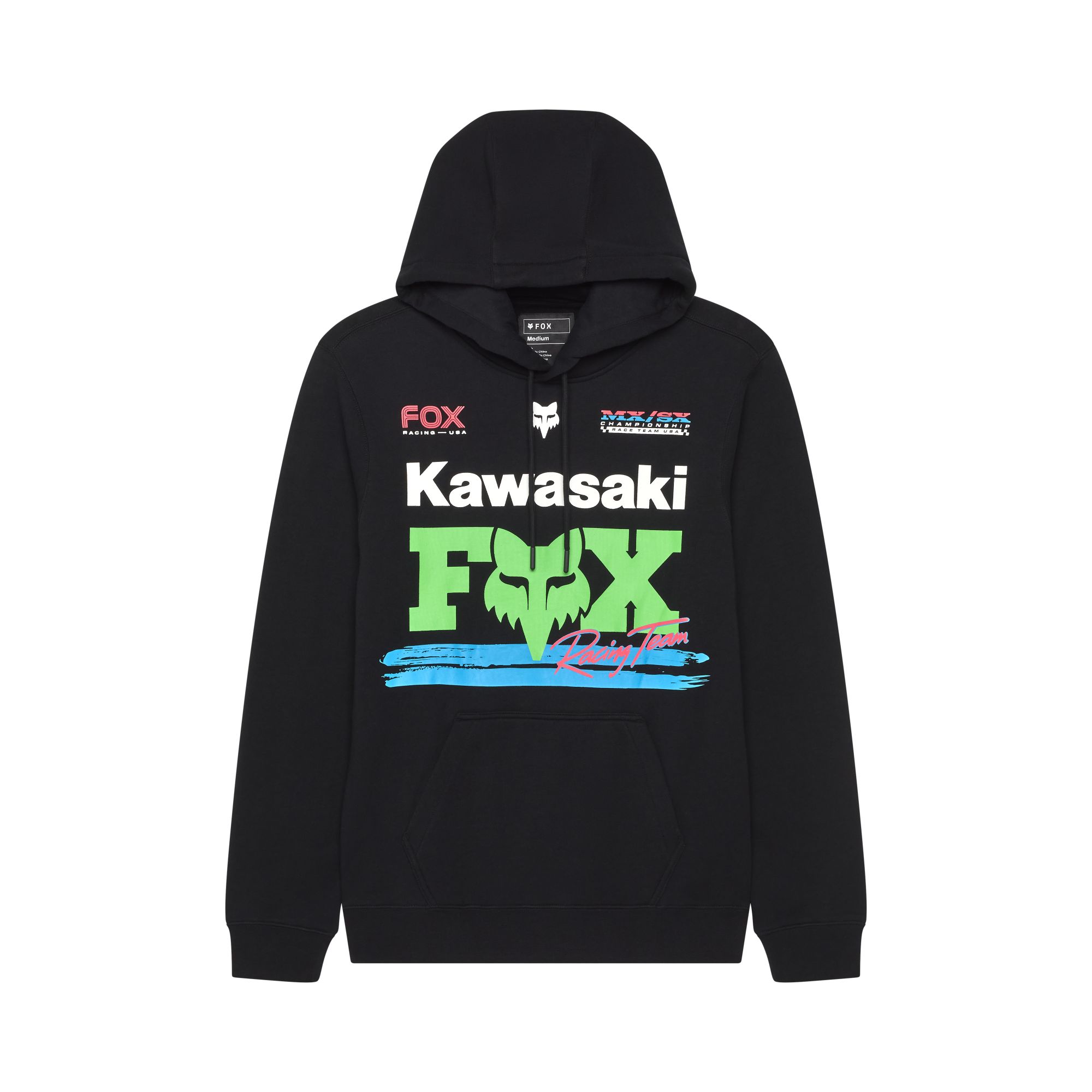FOX Racing Kawasaki Kapuzenpullover - schwarz