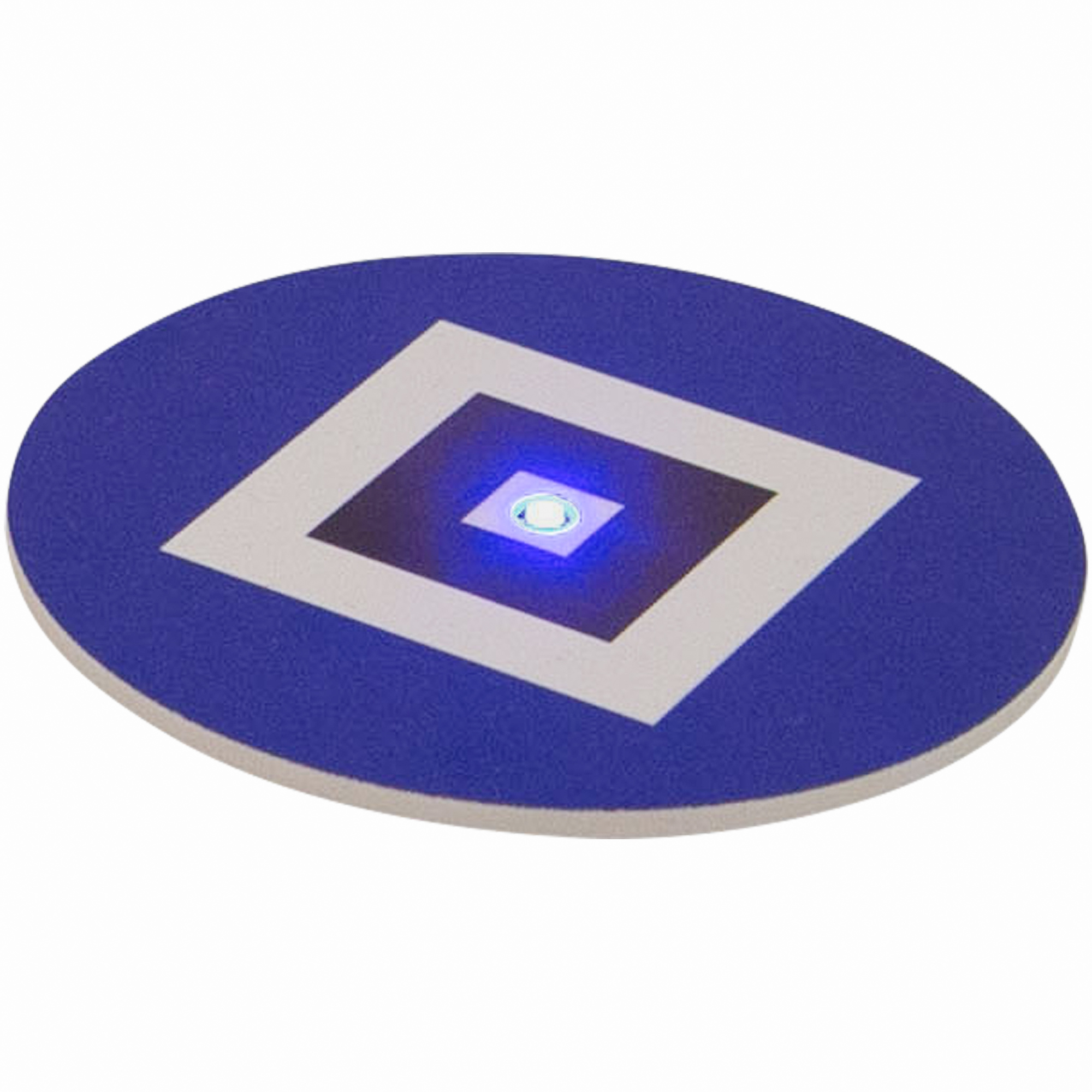 HSV LED-Untersetzer Raute 2er Set - blau