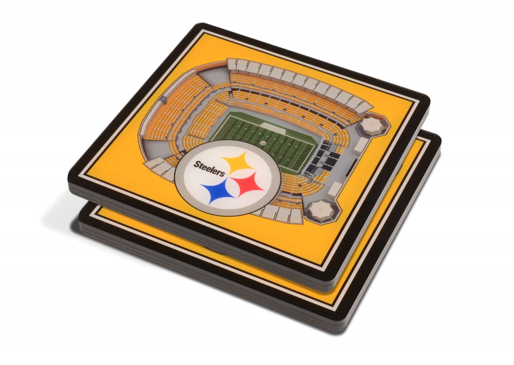 Pittsburgh Steelers 3DStadiumView Untersetzer 2er