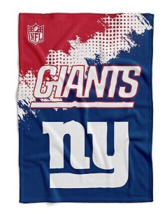 New York Giants - Flannel Decke Throw CORNER - blau