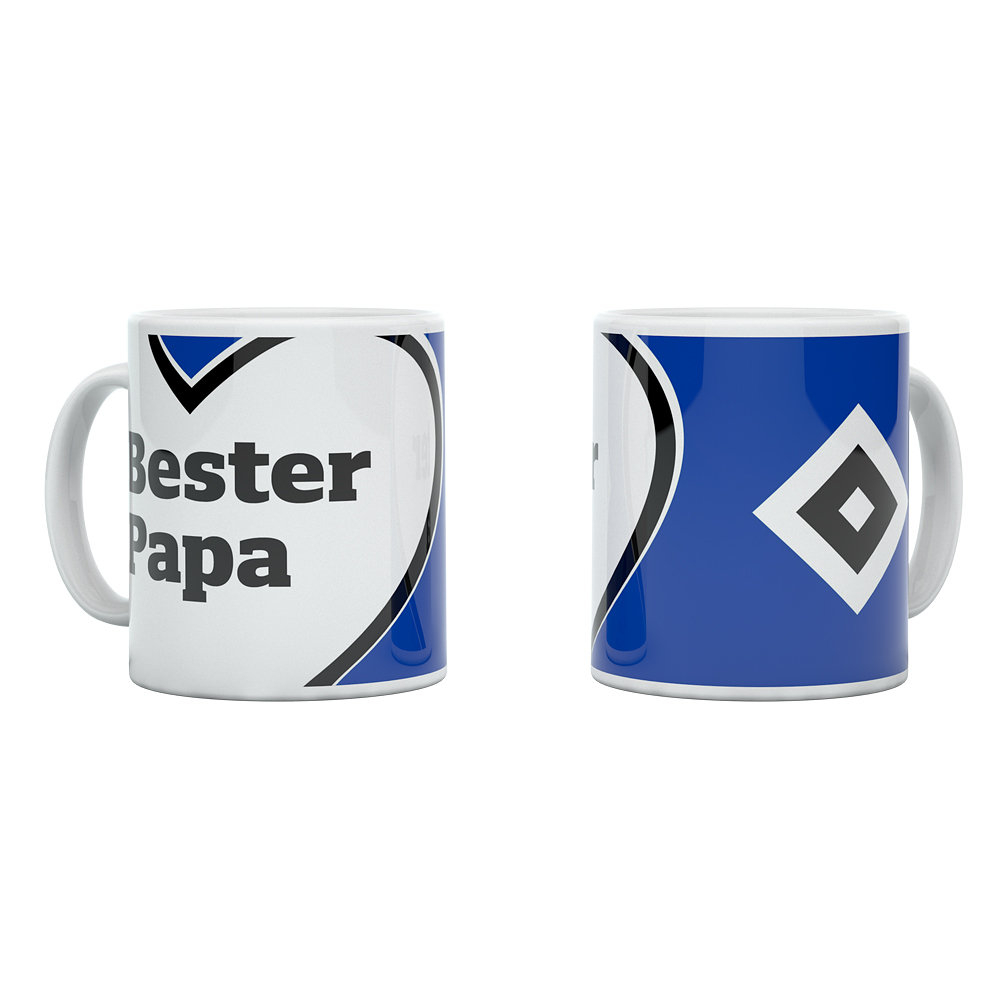 HSV Tasse 'Bester Papa Herz' 300ml