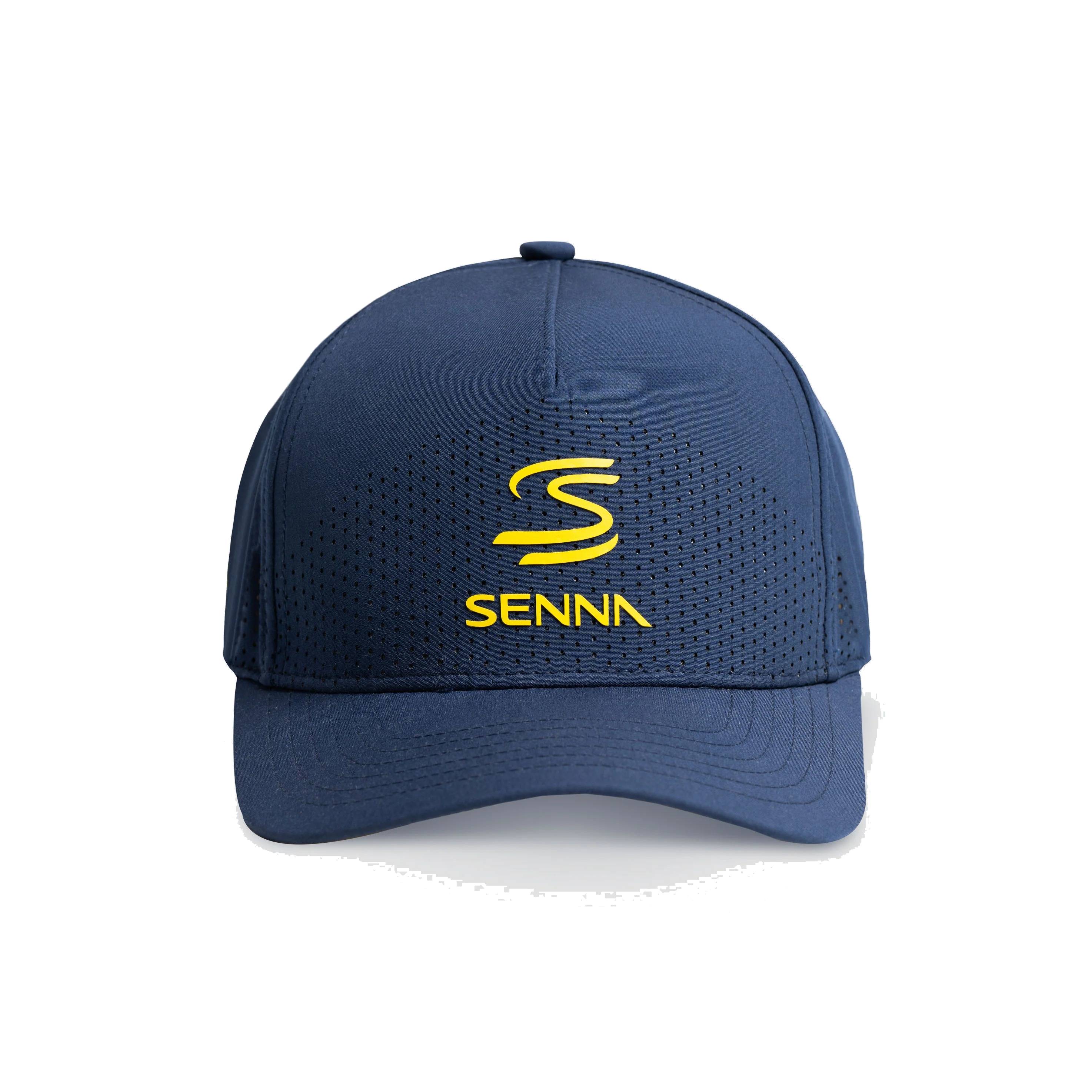 Ayrton Senna Cap "Doppel S" - blau