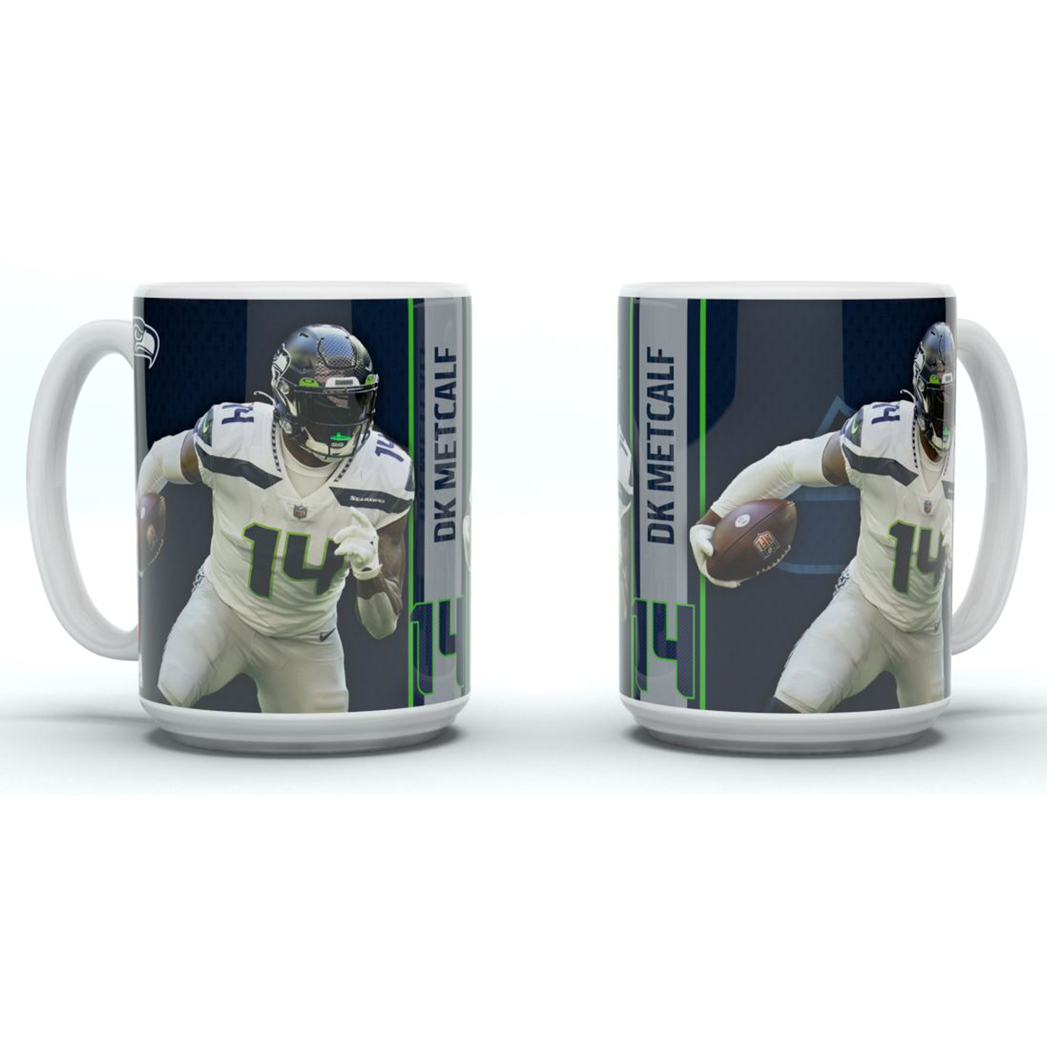 Seattle Seahawks Jumbo-Becher Motion "D. K. Metcalf" 450 ml - Teamfarben
