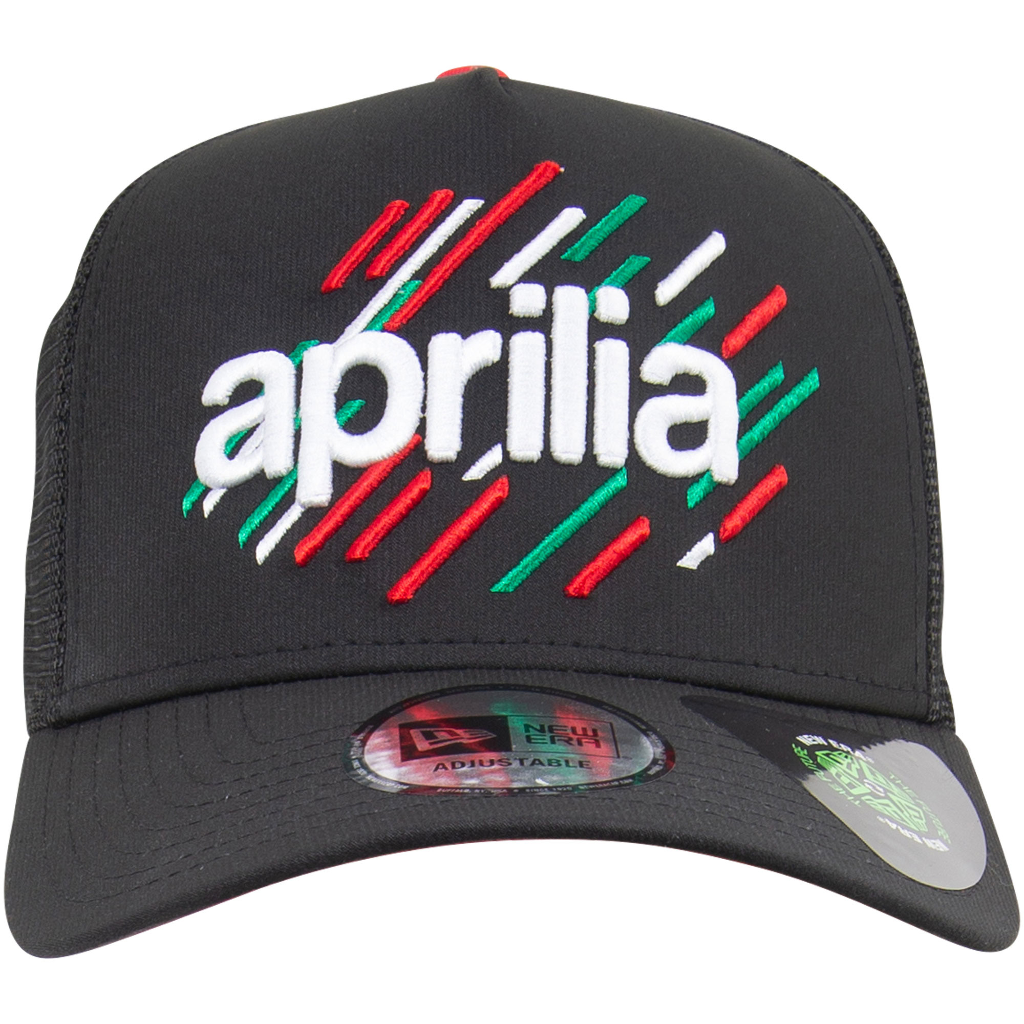 Aprilia New Era Trucker Cap "Print EF" - schwarz