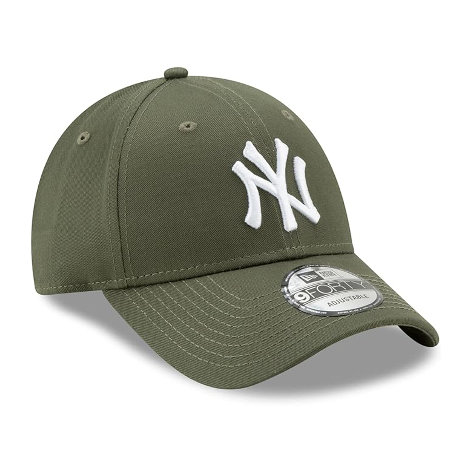 New York Yankees Essential 9FORTY verstellbare New Era Cap - oliv