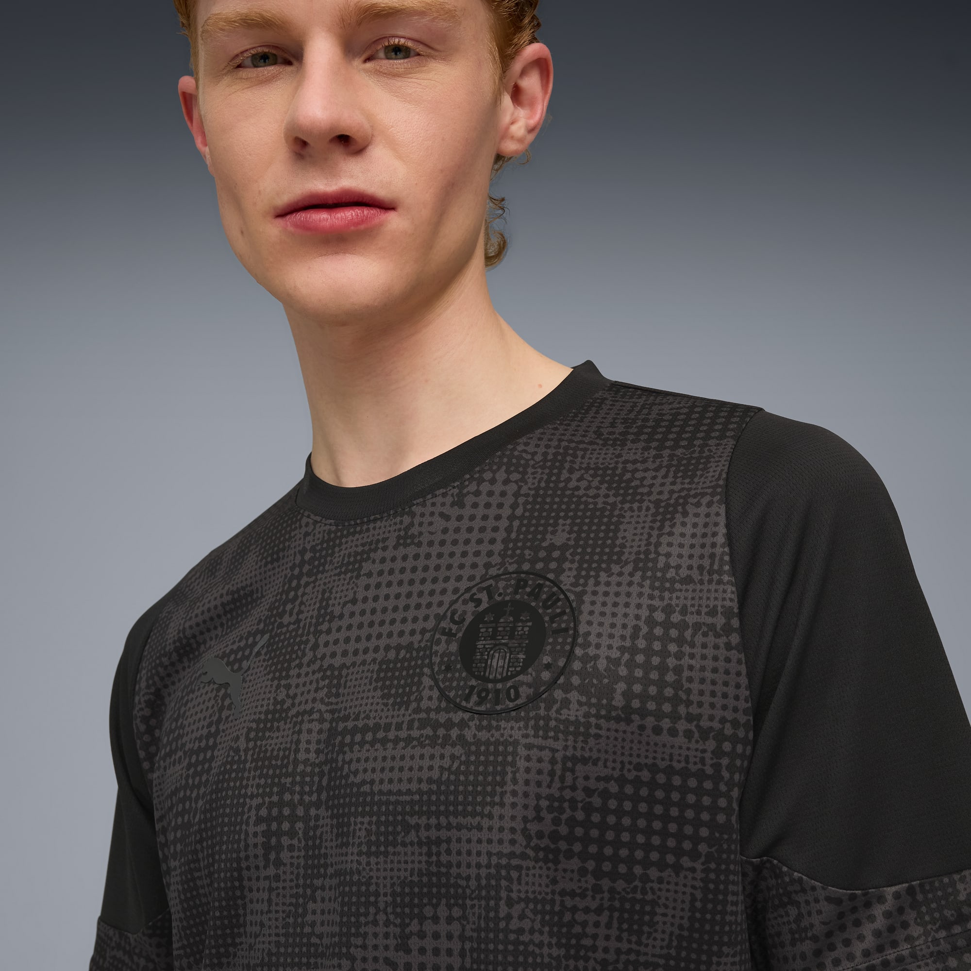FC St. Pauli - PUMA Trainings T-Shirt 2025/26 - schwarz/grau