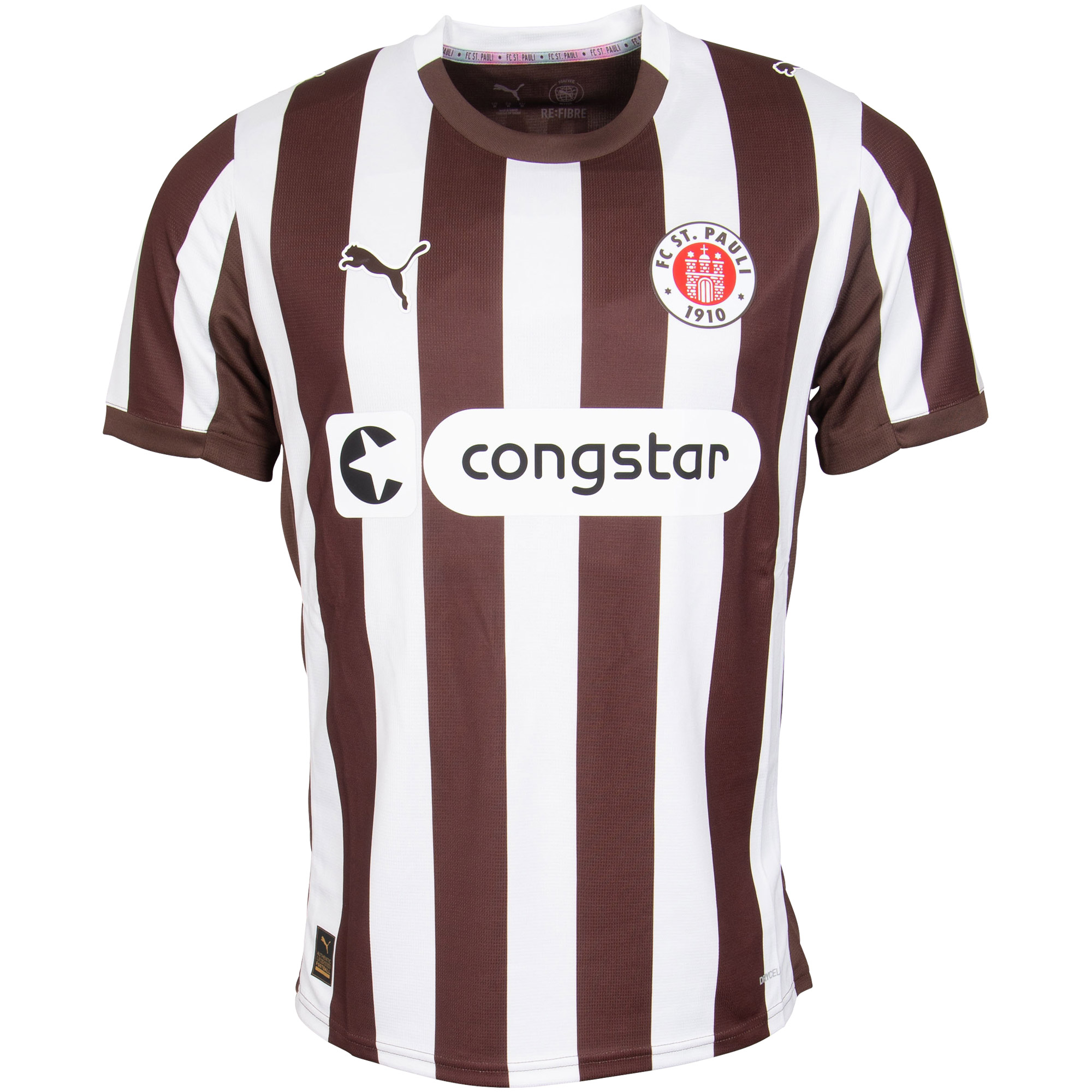 FC St. Pauli - PUMA Trikot Heim 2025/26 - braun/weiß