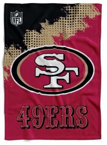 San Francisco 49ers Flannel Decke /Throw "CORNER" 