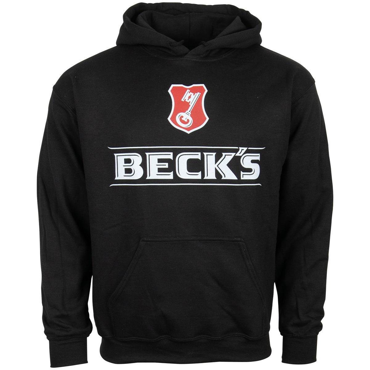 Beck's - Kapuzenpullover Logo - schwarz