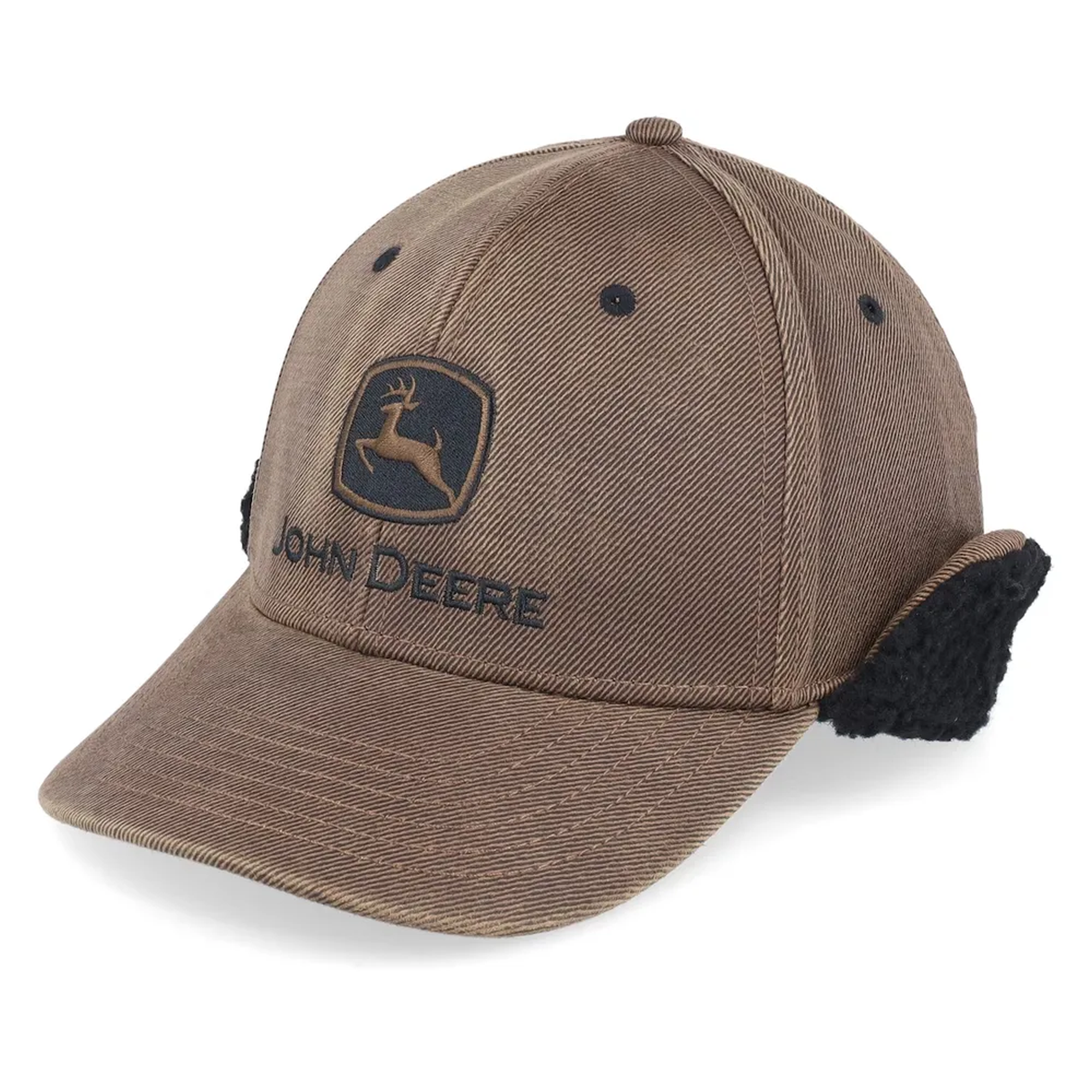 John Deere Cap Oil Cotton Sherpa - braun