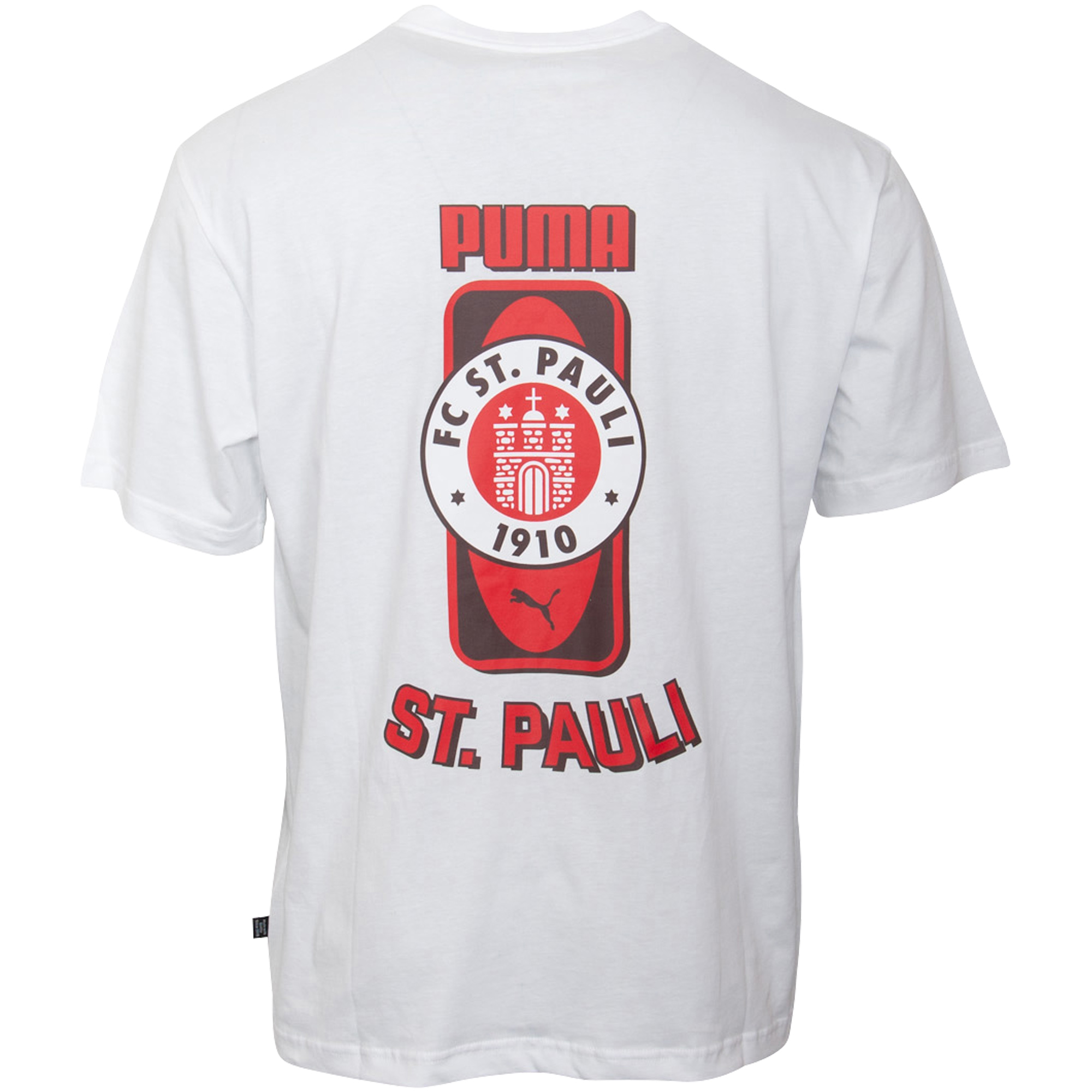 FC St. Pauli - PUMA T-Shirt "Graphic" mit Rückenprint - weiß