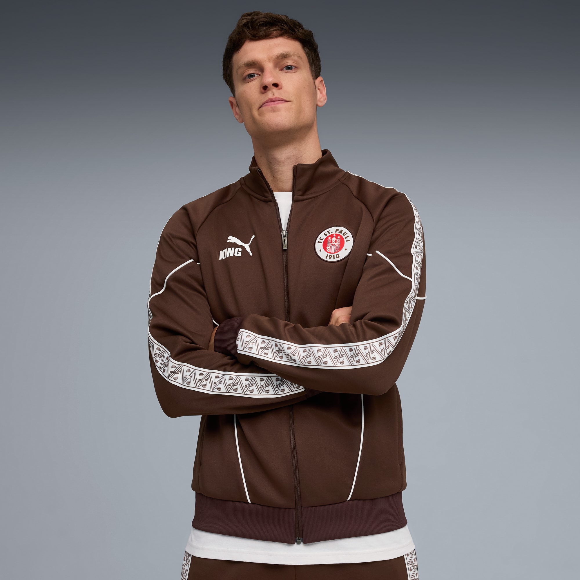 FC St. Pauli - PUMA Trainingsjacke King 2025/26 - braun