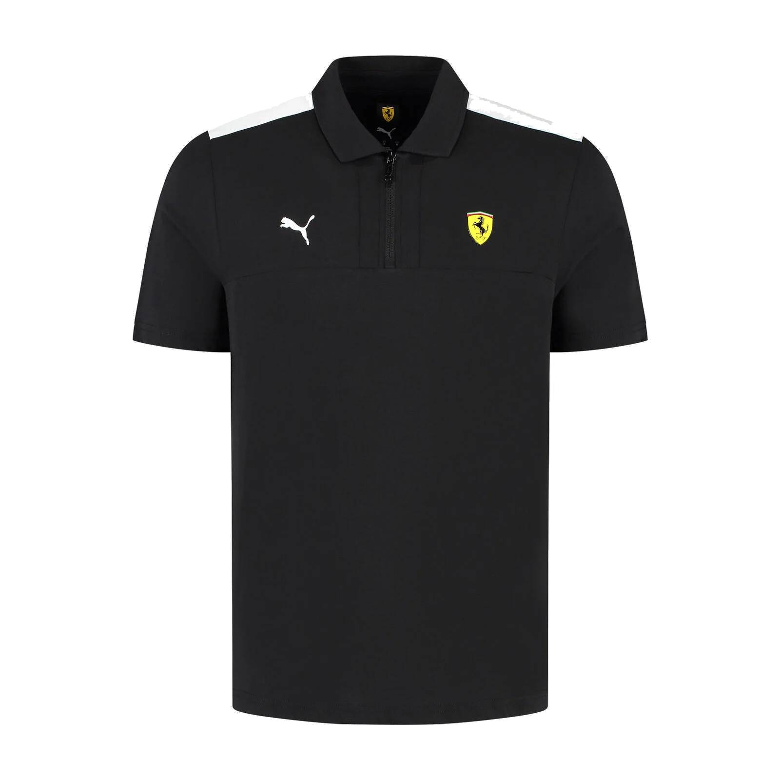 Scuderia Ferrari Puma Polohemd "Basic" - schwarz