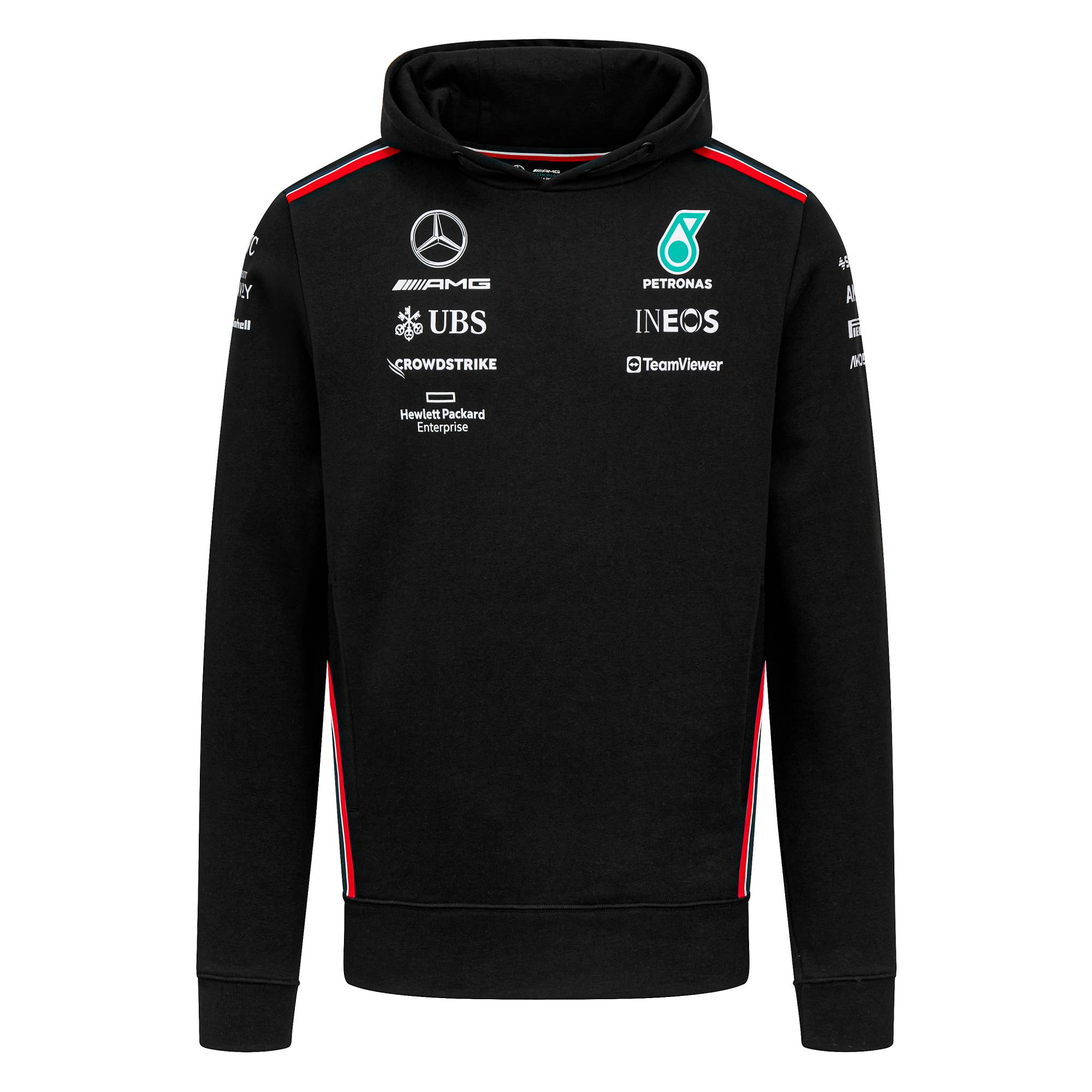 Mercedes AMG Team Kapuzenpullover 2023 - schwarz