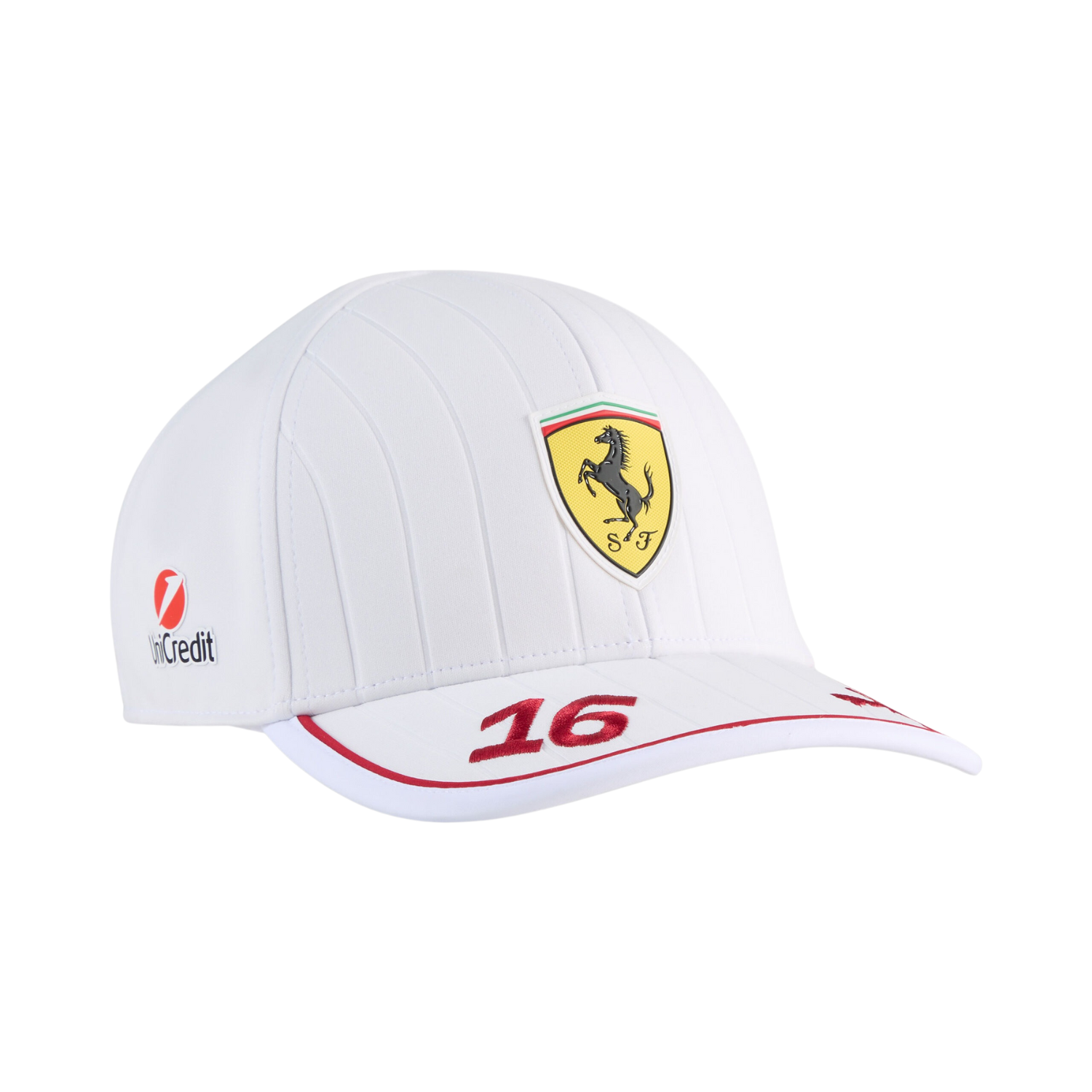 Scuderia Ferrari Puma Charles Leclerc Cap 2025 - weiß 
