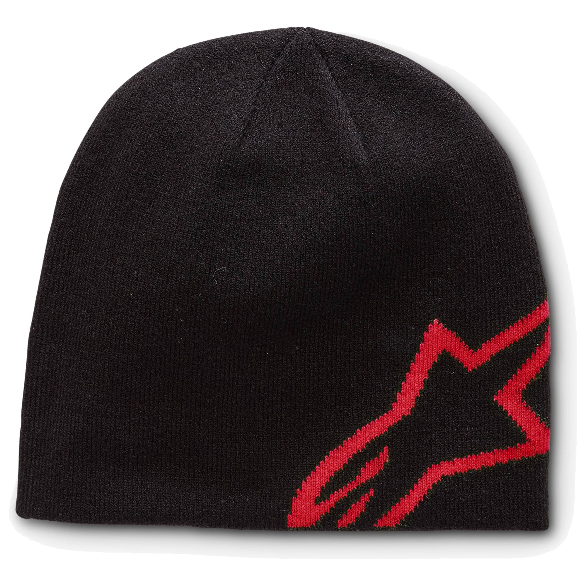 Alpinestars Beanie "Logo rot" - schwarz