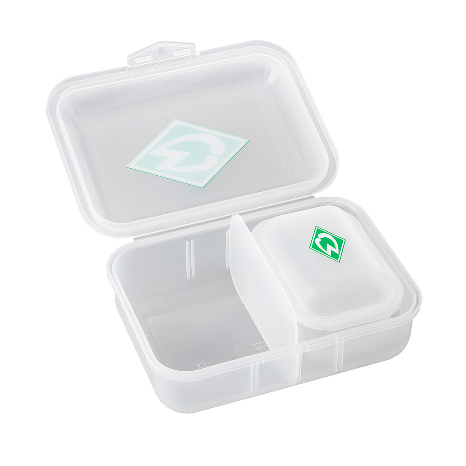 SV Werder Bremen Brotdosen 2er Set Raute - transparent