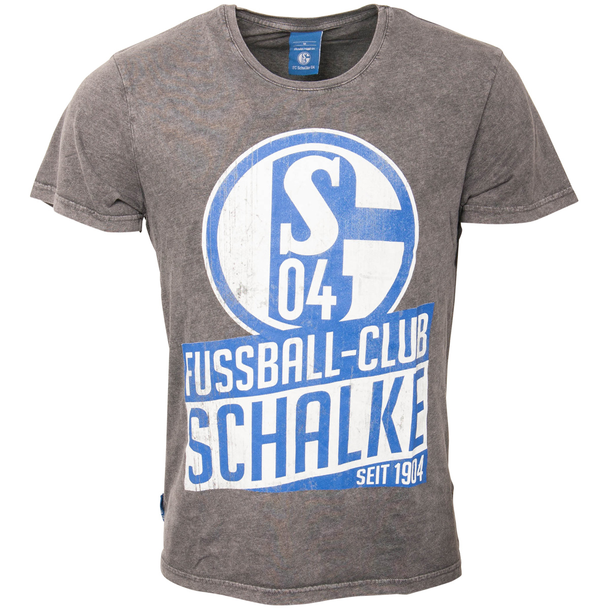 FC Schalke 04 T-Shirt "Used" - grau