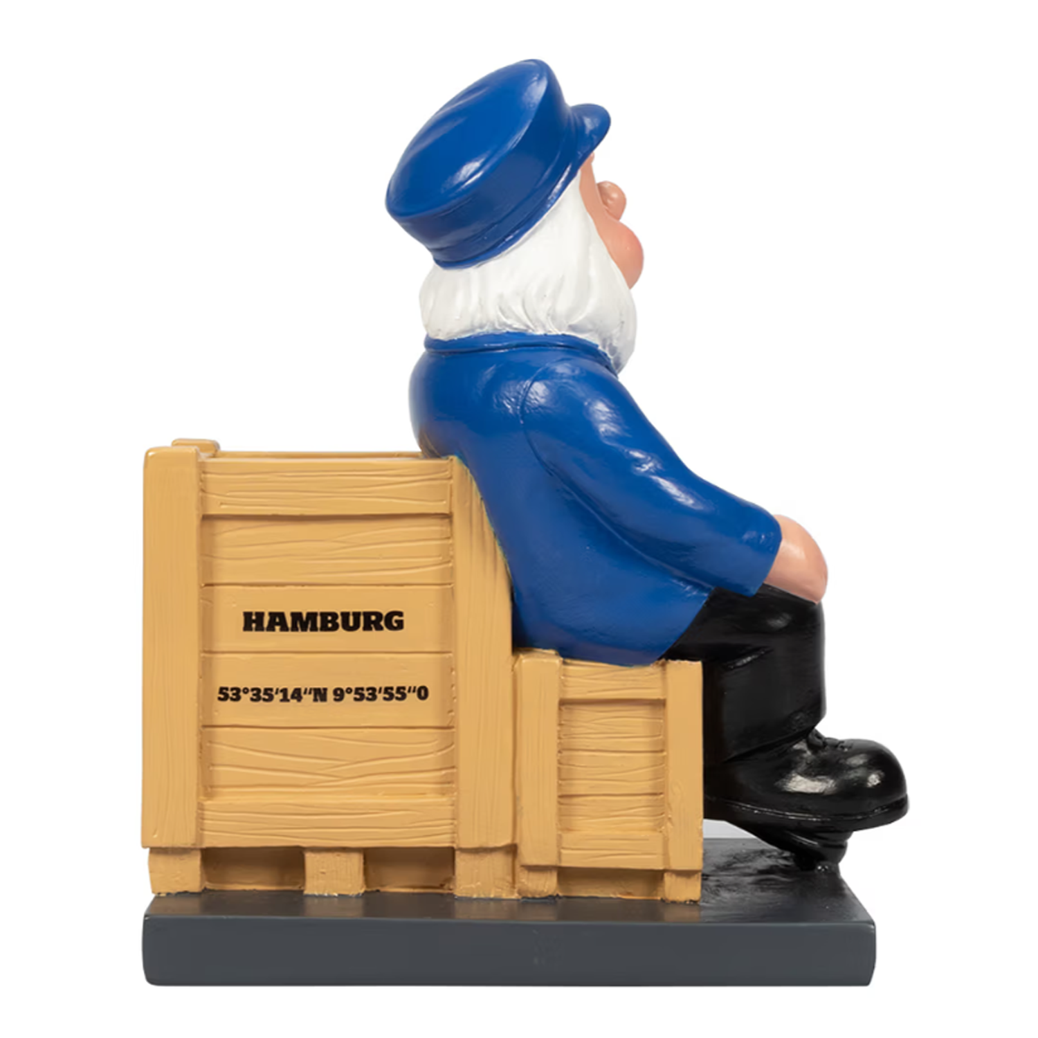 HSV Gartenzwerg "Holzkiste" - multicolor