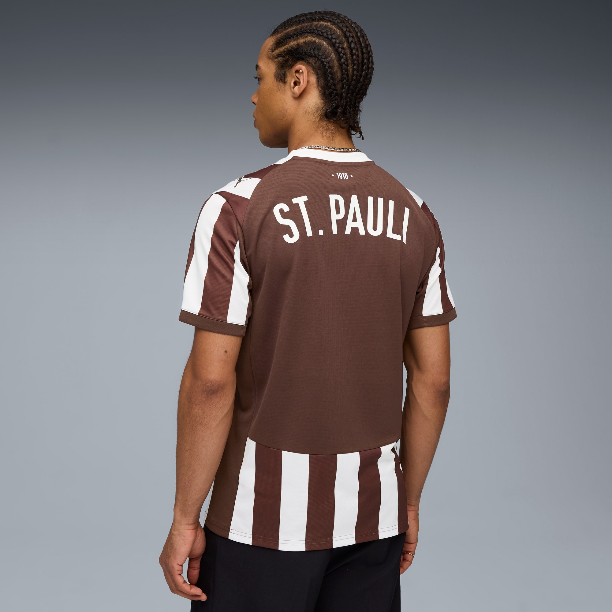 FC St. Pauli - PUMA Trikot Heim 2025/26 - braun/weiß