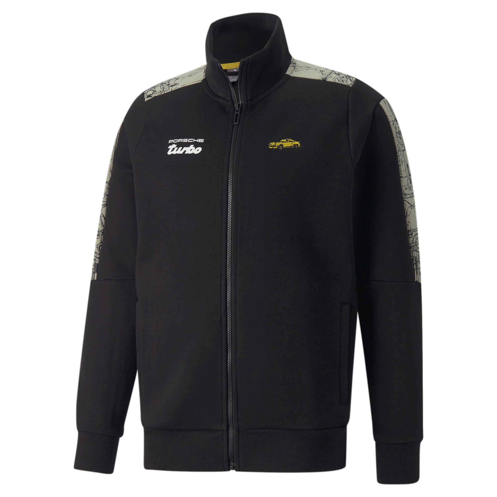 Porsche Legacy Puma T7 Sweatjacke "Turbo" - schwarz