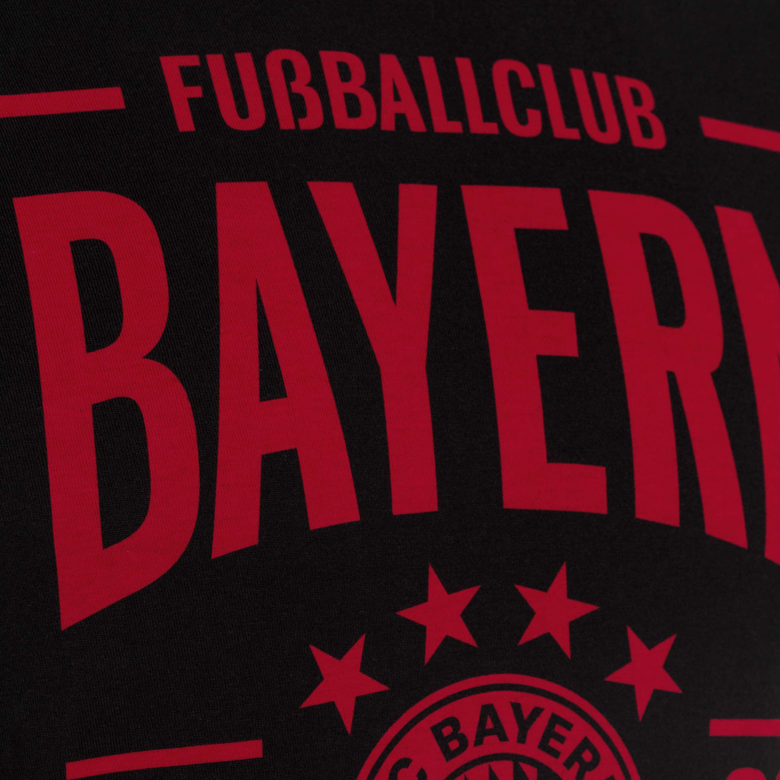 FC Bayern München T-Shirt "Fußballclub Bayern" - schwarz