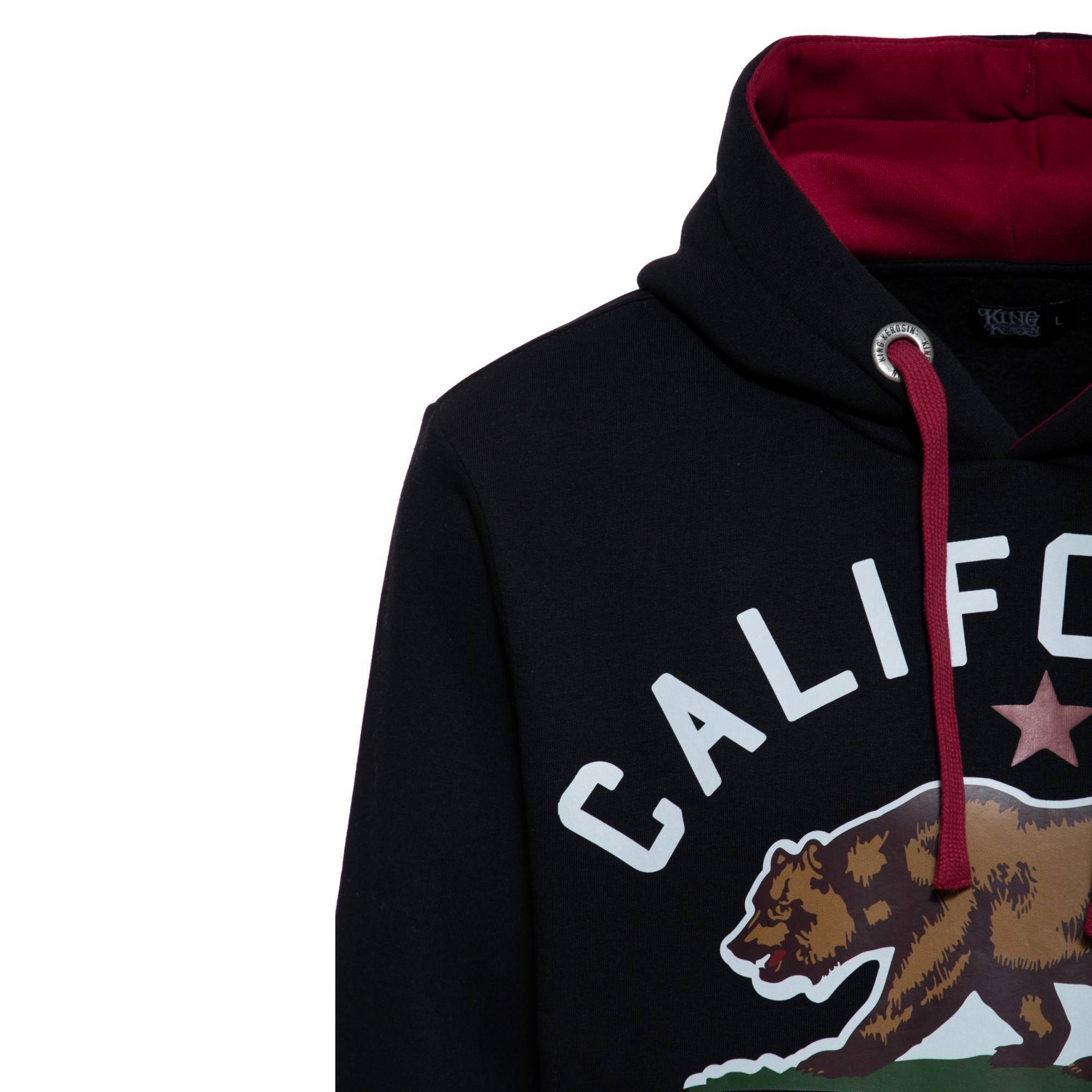 King Kerosin Kapuzenpullover "California State" - schwarz