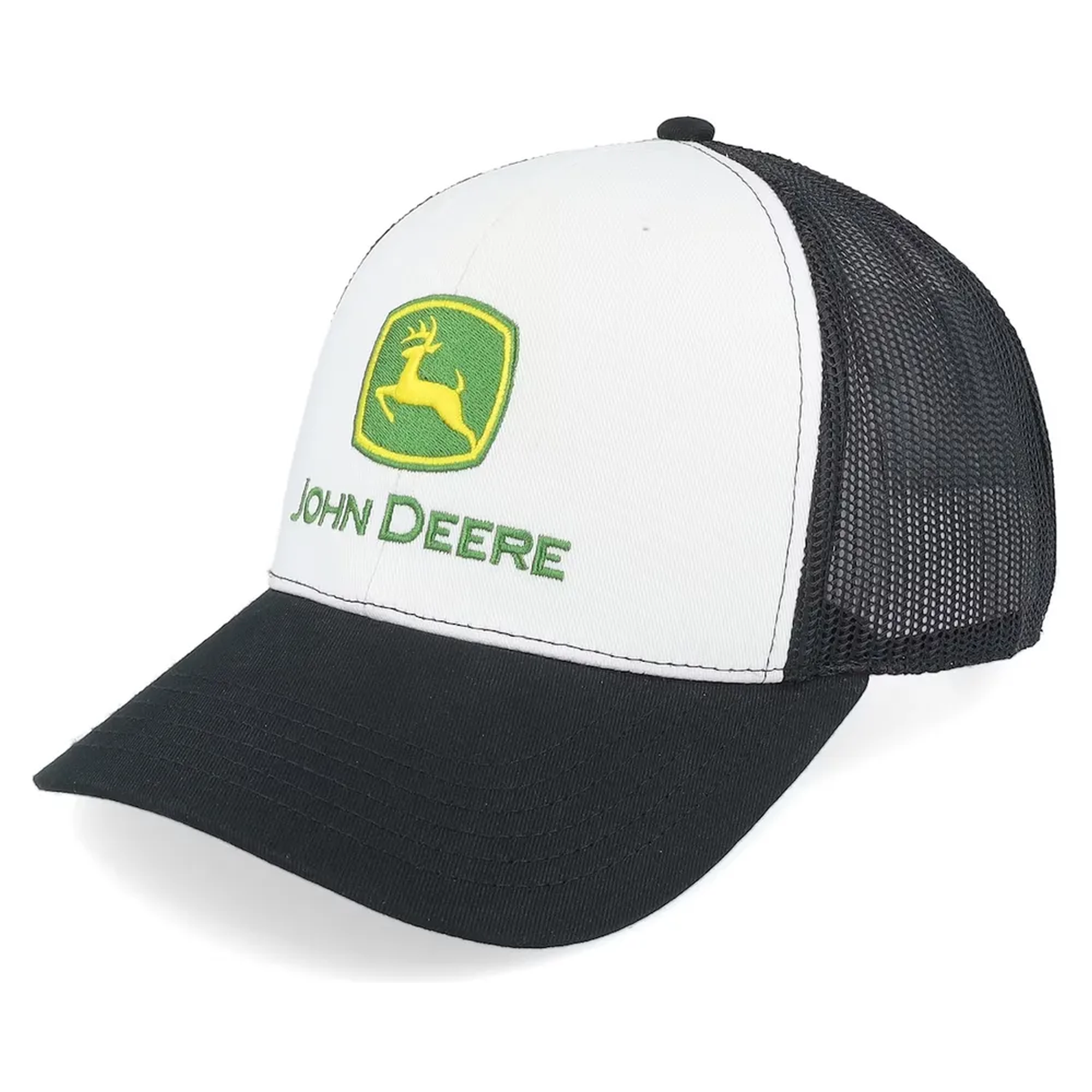 John Deere Trucker Cap TM Embroidery - schwarz-weiß