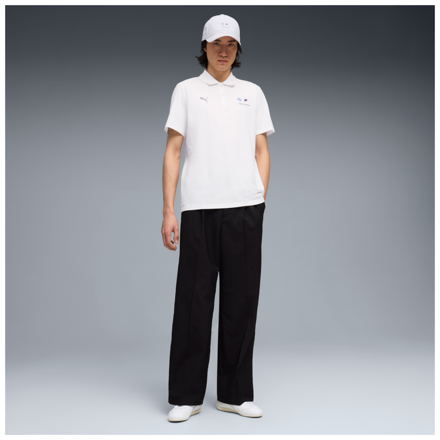 BMW M Motorsport Poloshirt "Essential Logo" Puma - weiß