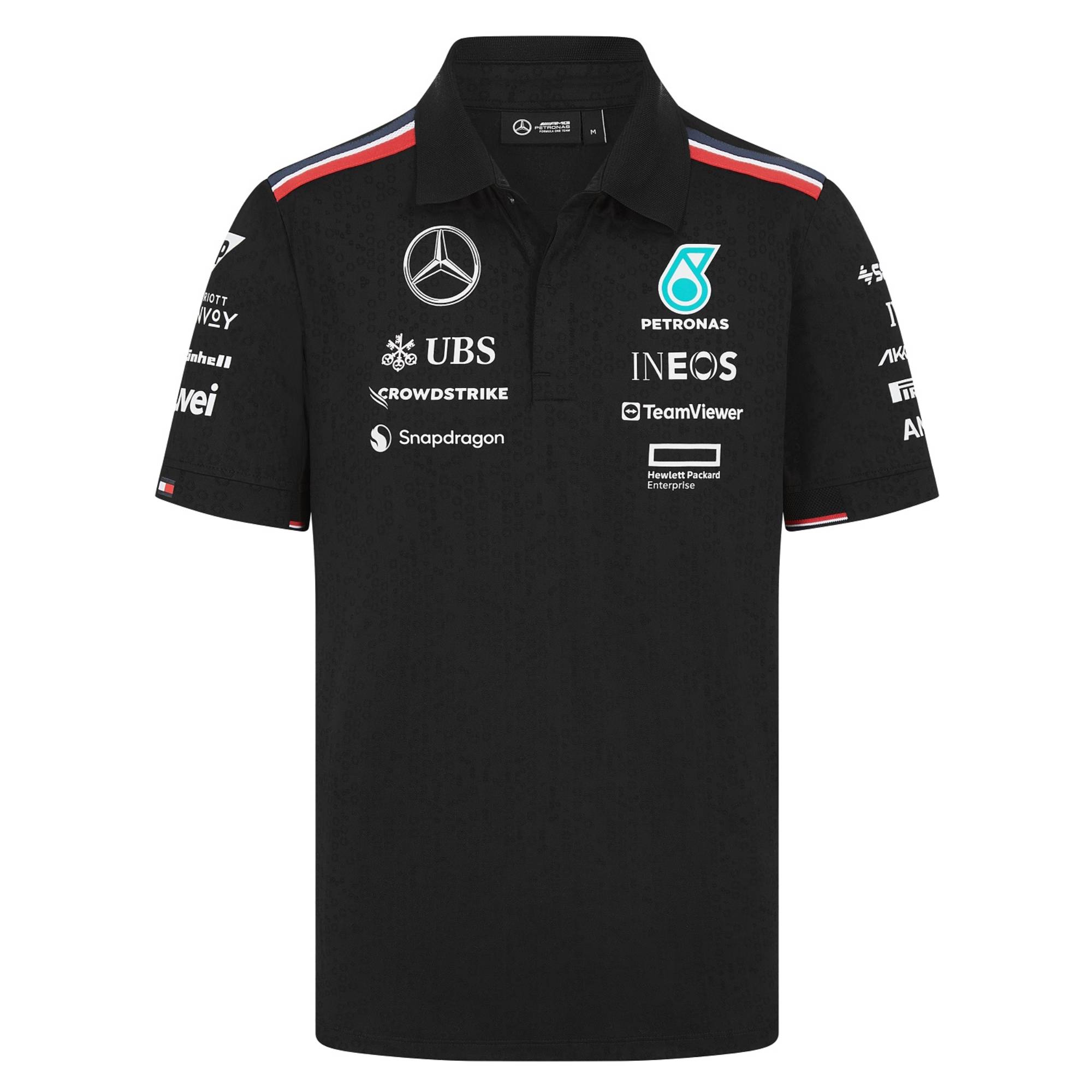 Mercedes AMG Petronas Polohemd Teamline 2024 - schwarz