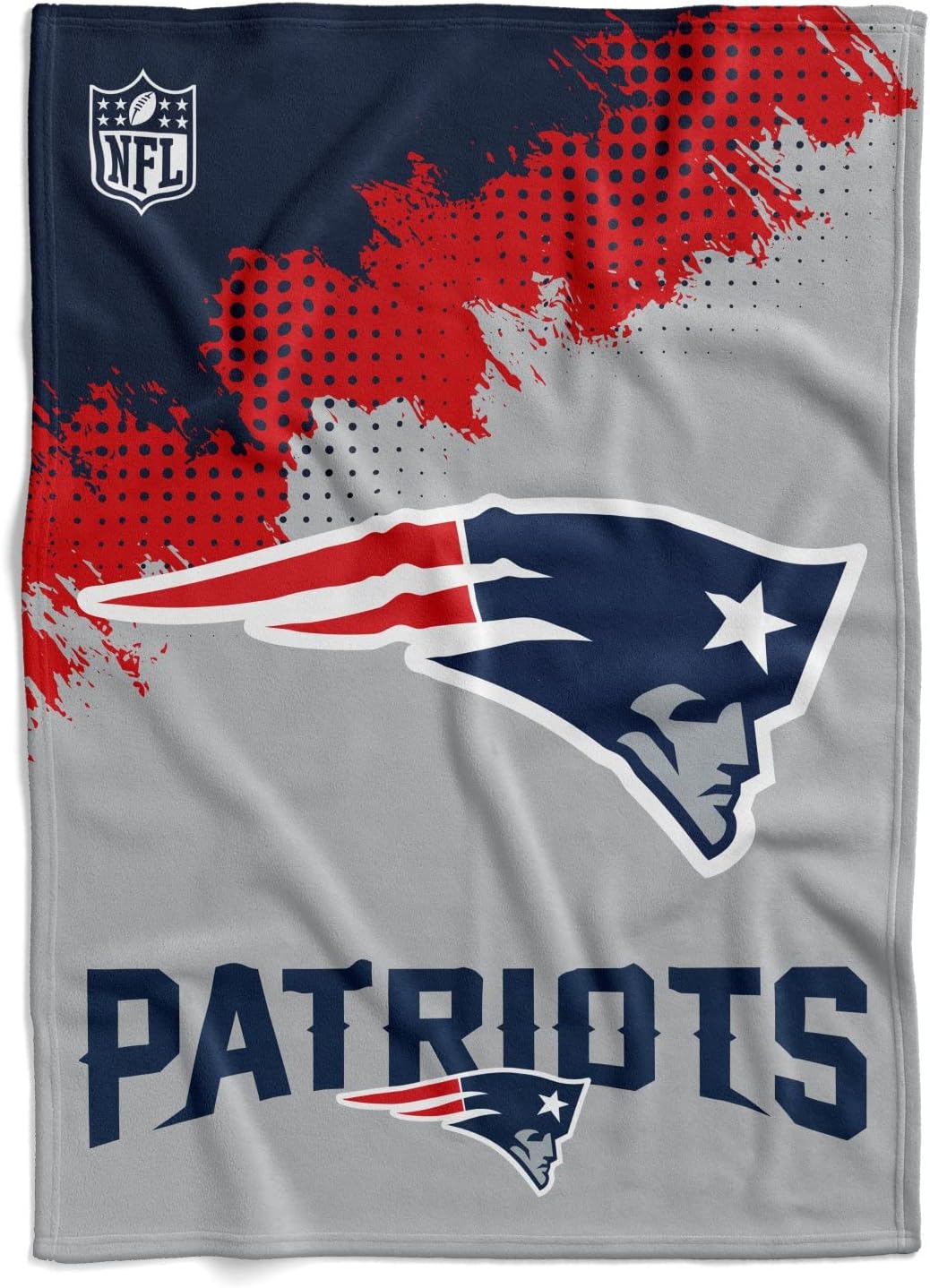 New England Patriots Flannel Decke Throw "CORNER" 