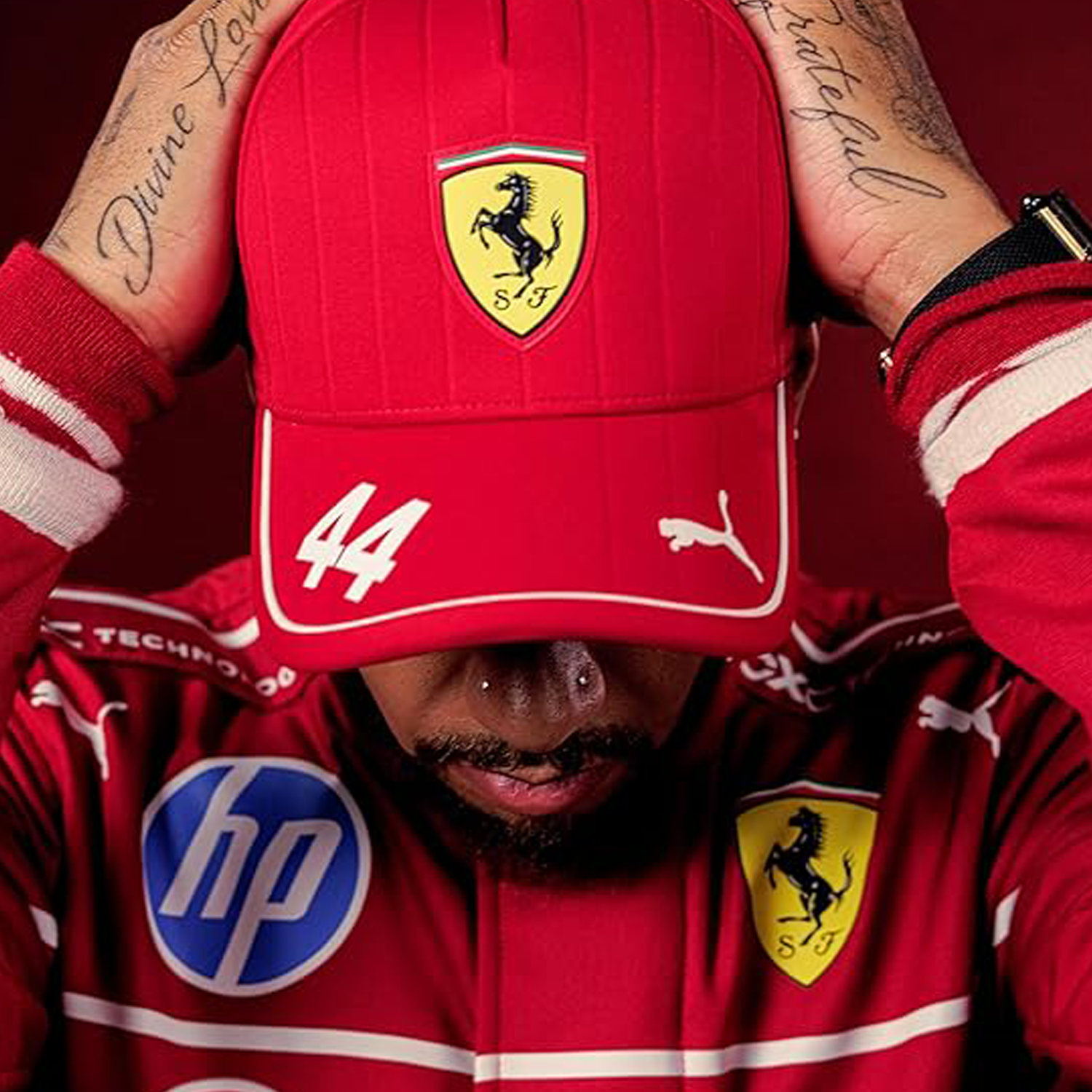 Scuderia Ferrari Puma Lewis Hamilton Cap 2025 - rot