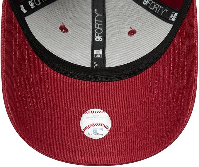 New York Yankees Essential 9FORTY verstellbare New Era Cap - bordeaux