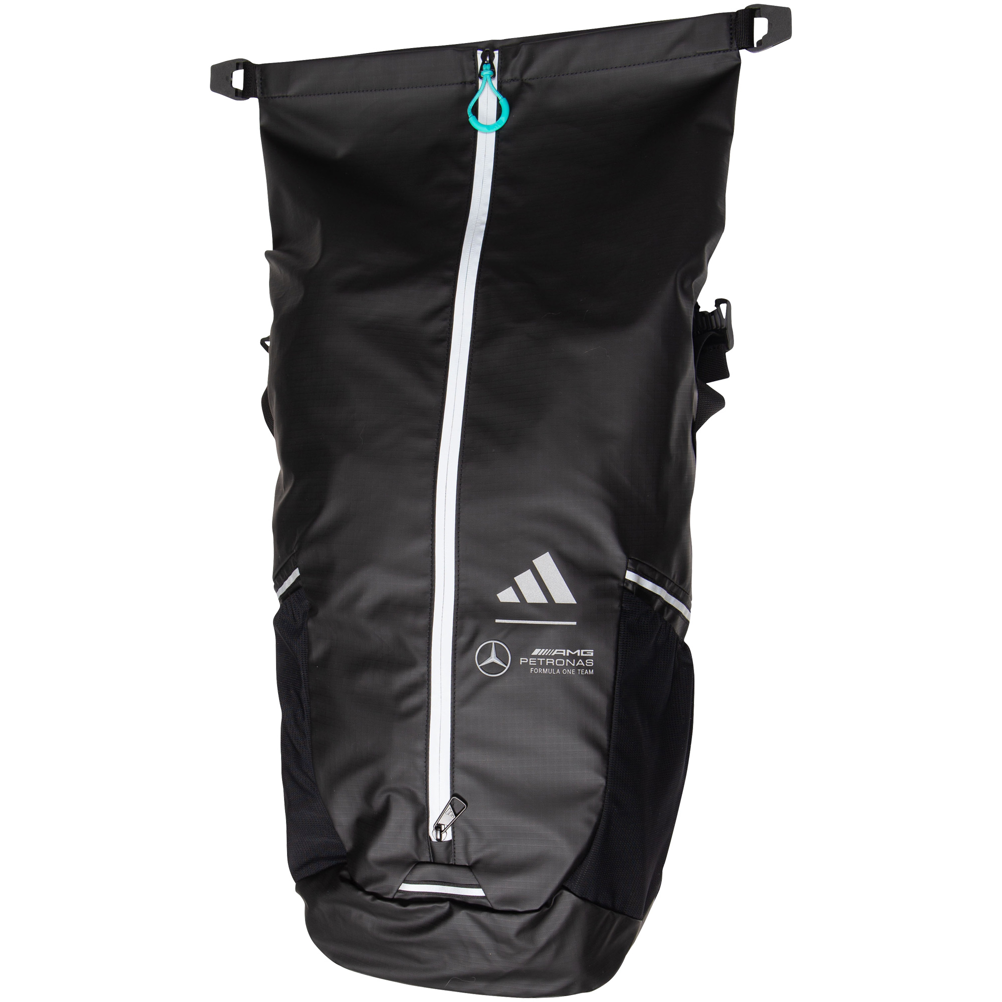 Mercedes AMG Petronas Adidas Team Rucksack Rolltop-Design - schwarz Mercedes AMG Petronas Adidas Team Rucksack Rolltop-Design - schwarz