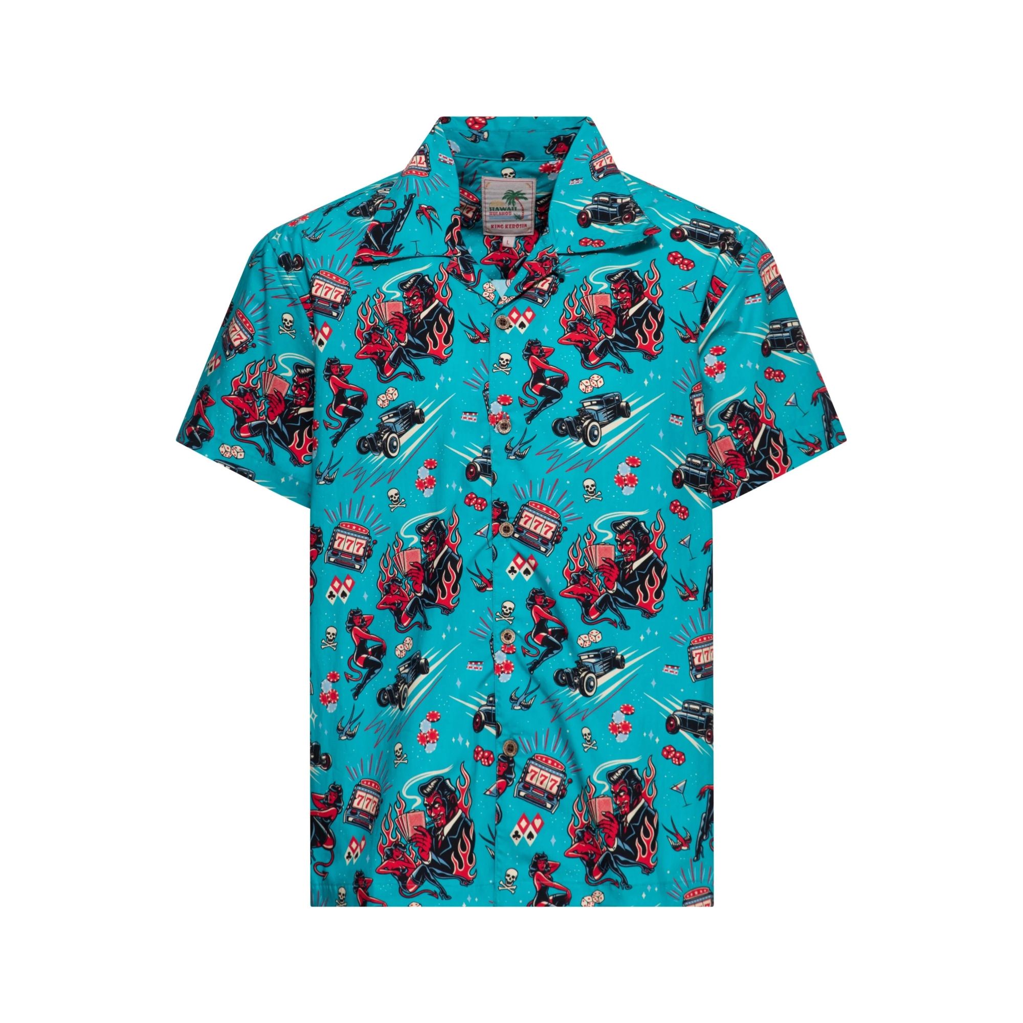 King Kerosin Hawaii Hemd "Rockabilly hot devil"