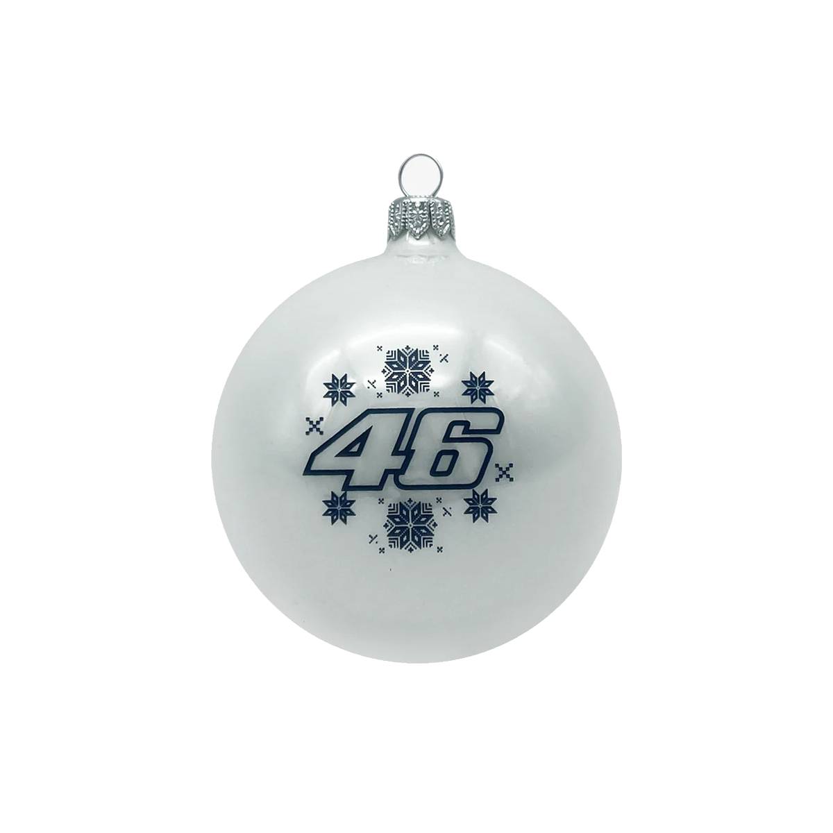 Valentino Rossi Weihnachtsbaumkugel "46" - weiß