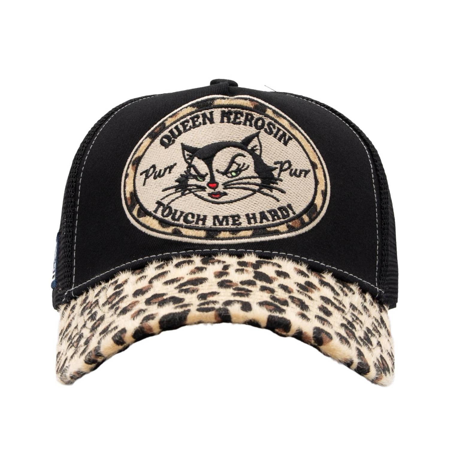 Queen Kerosin Damen Trucker Cap "Touch me Hard" - schwarz