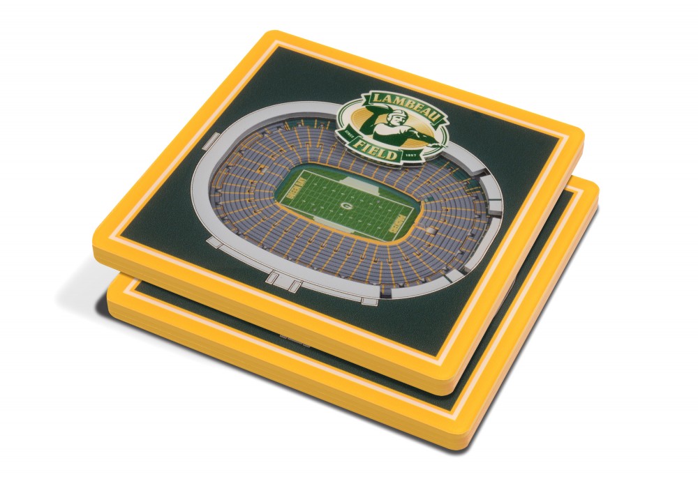 Green Bay Packers 3DStadiumView Untersetzer 2erSet