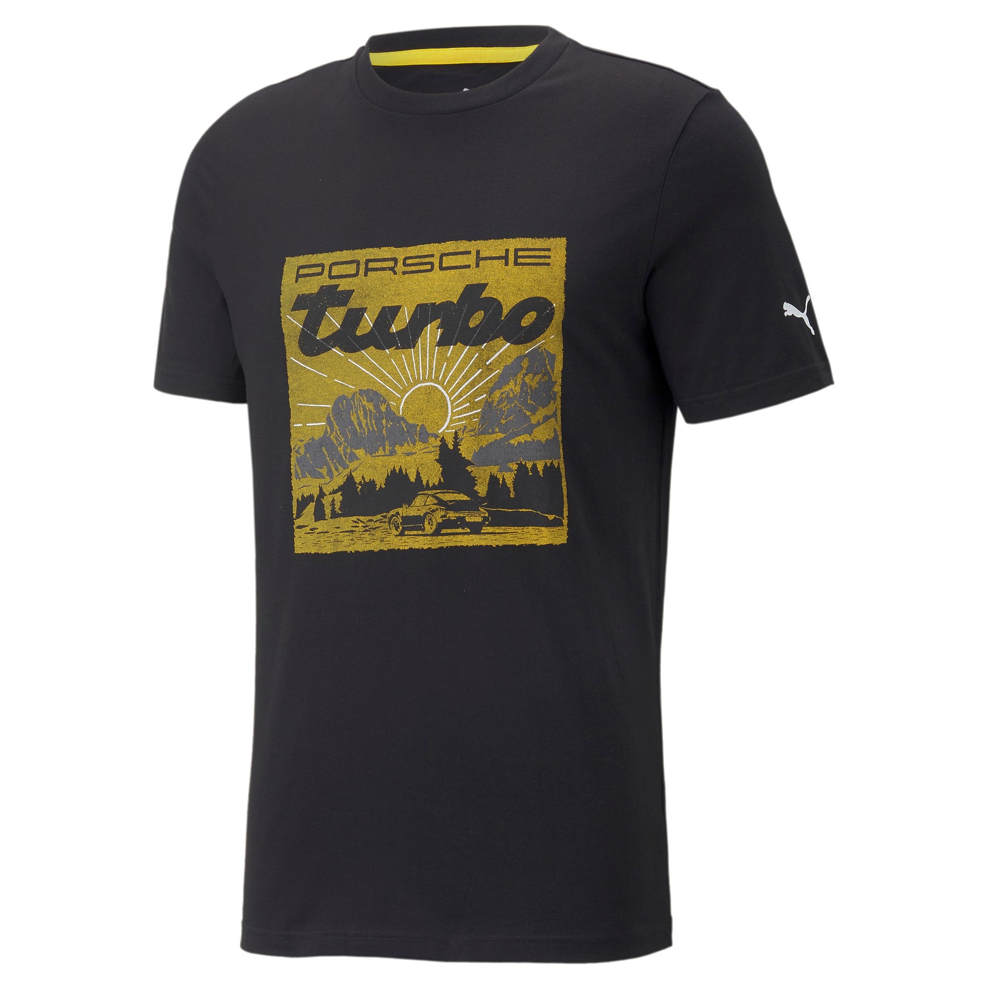 Porsche Legacy Puma T-Shirt "Turbo Graphic 2" - schwarz