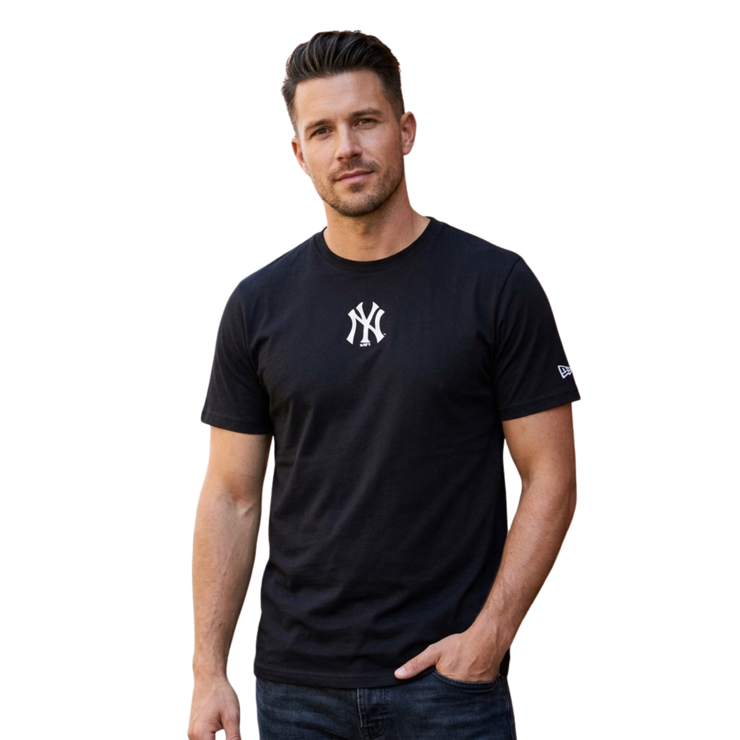 New York Yankees T-Shirt - Logo klein - Navy