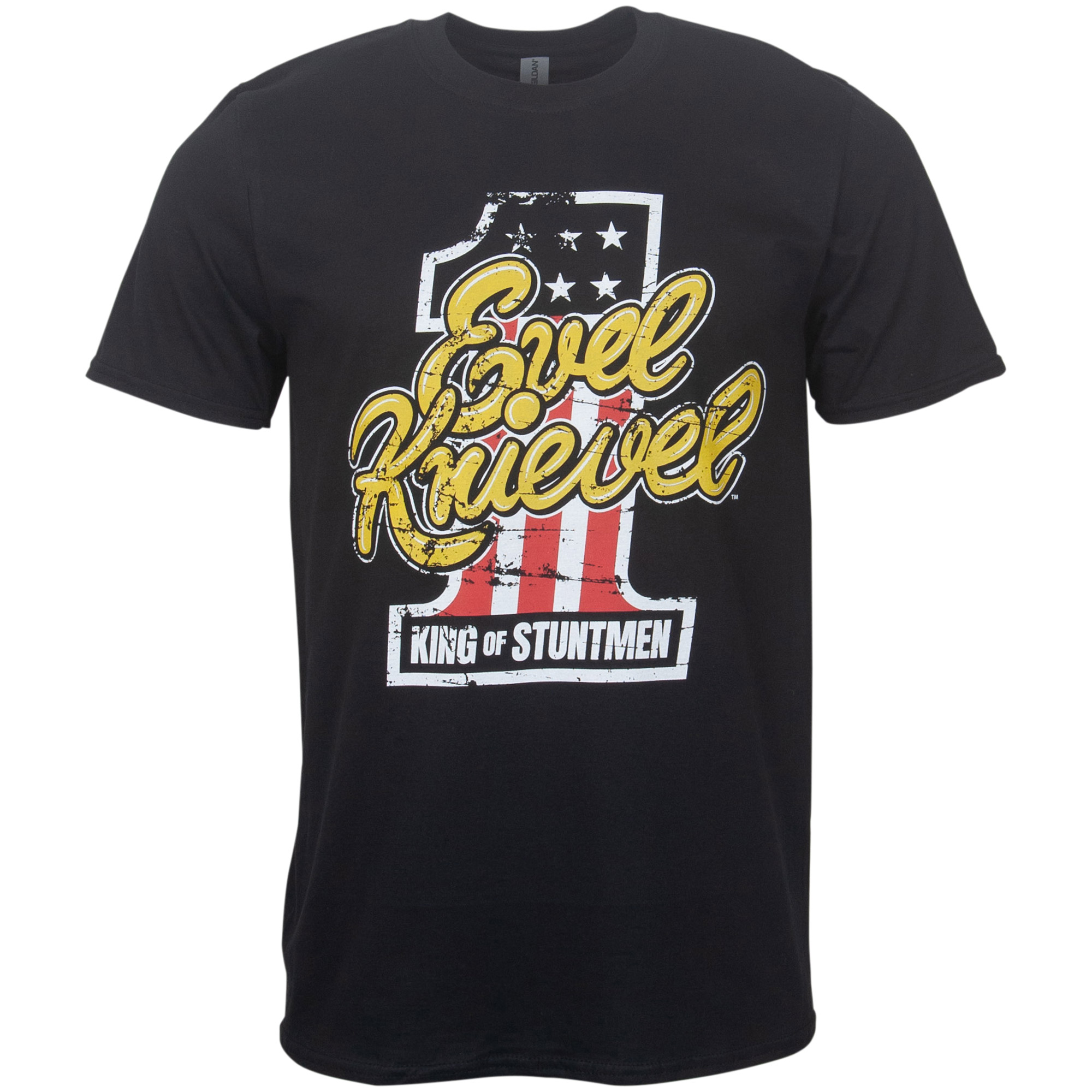 Evel Knievel T-Shirt "King of Stuntmen" - schwarz
